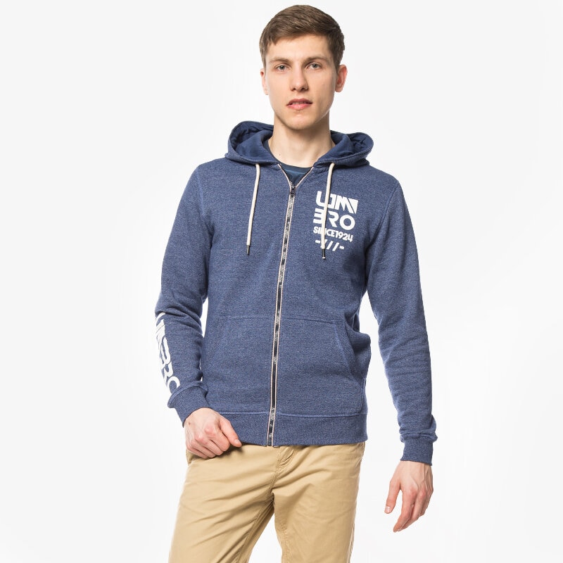 Herren UMBRO SWEATSHIRT POUCH UL16BLM06001 Blau