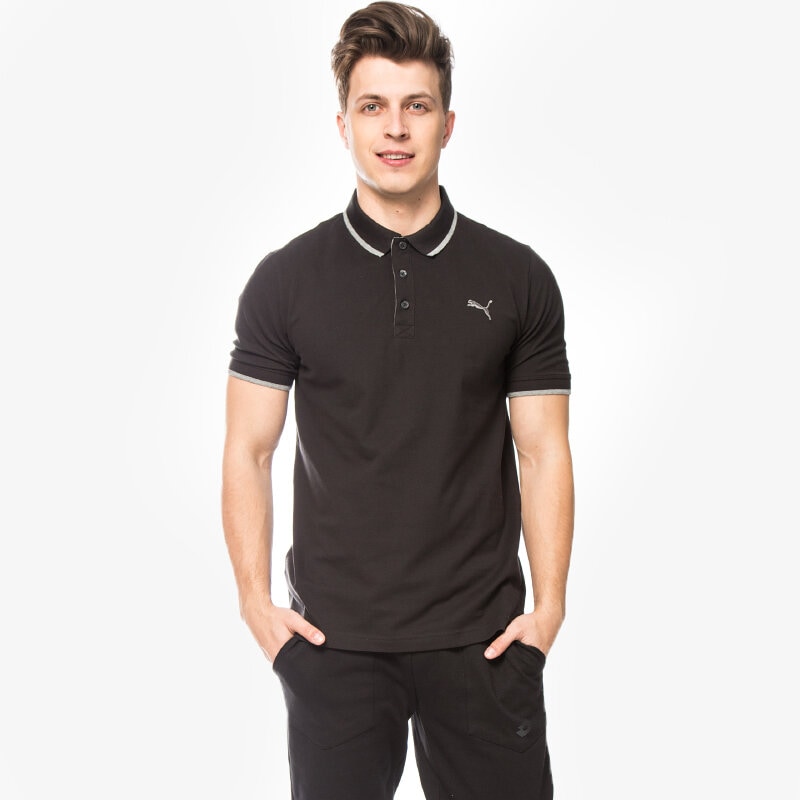 Herren Polo-Shirt PUMA POLO FUN DRY PIQUE 83651601 Schwarz