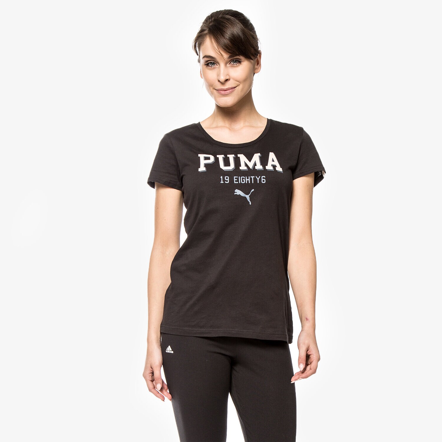 Damen T-Shirt PUMA T-SHIRT STYLE ATHL 83639501 Schwarz