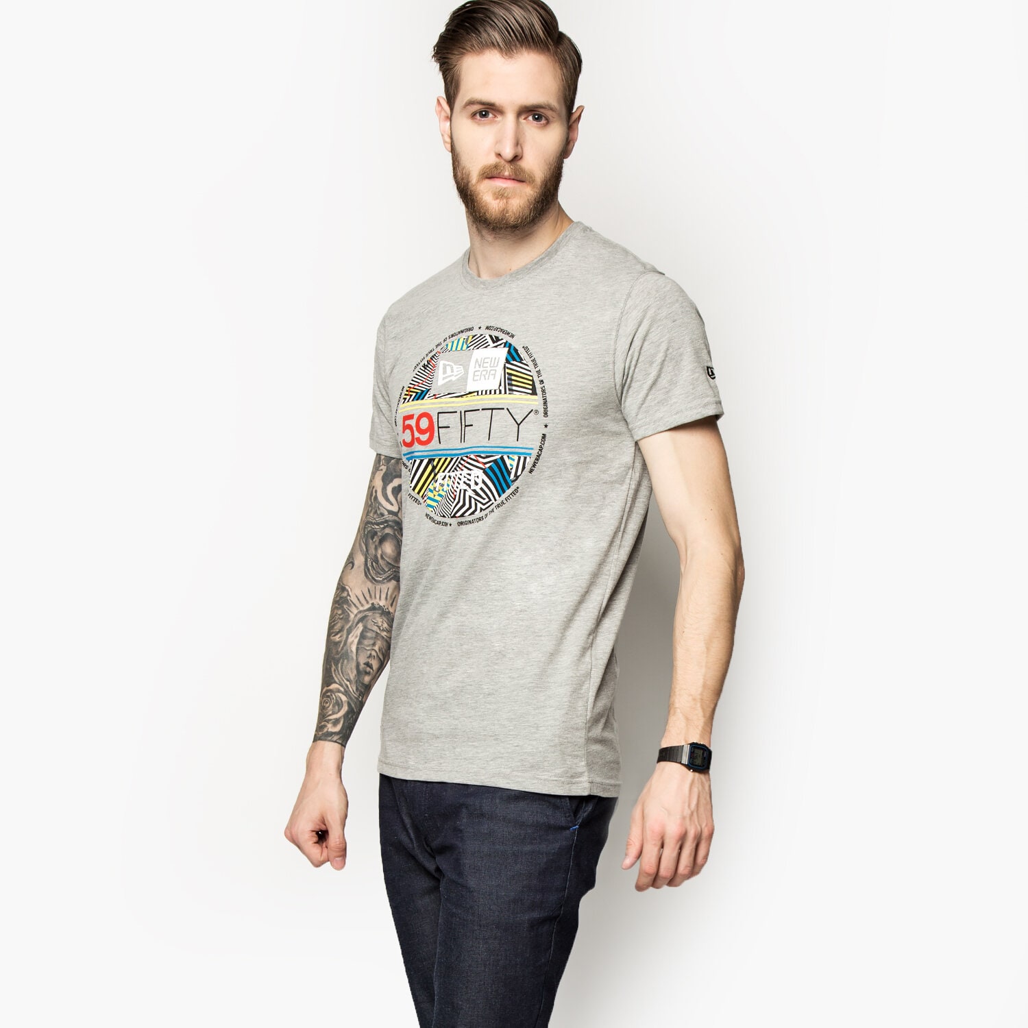 Herren T-Shirt NEW ERA WALALA VISOR TEE 11208463 Grau