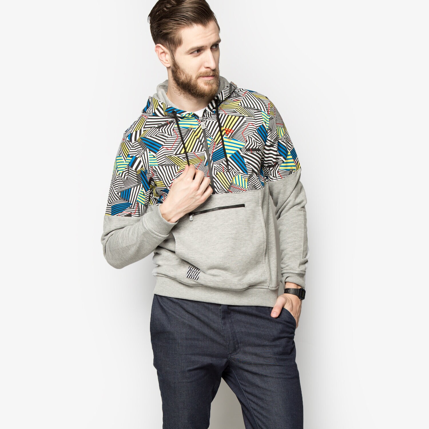Herren NEW ERA WALALA HZ HOODY 11208601 Grau