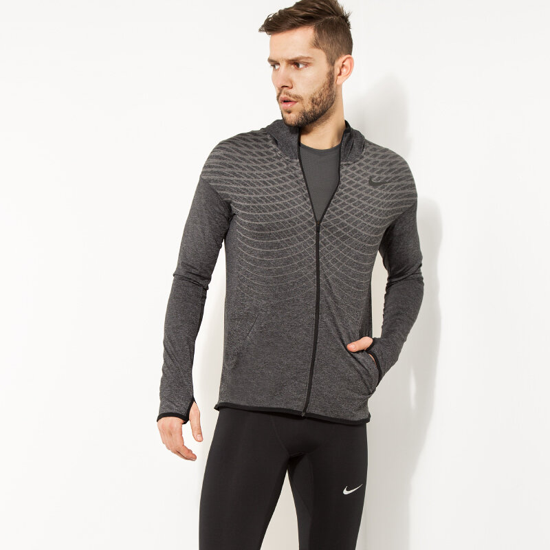 Herren Übergangsjacke NIKE JACKE ULTIMATE DRY FZ HD 742492011 Grau