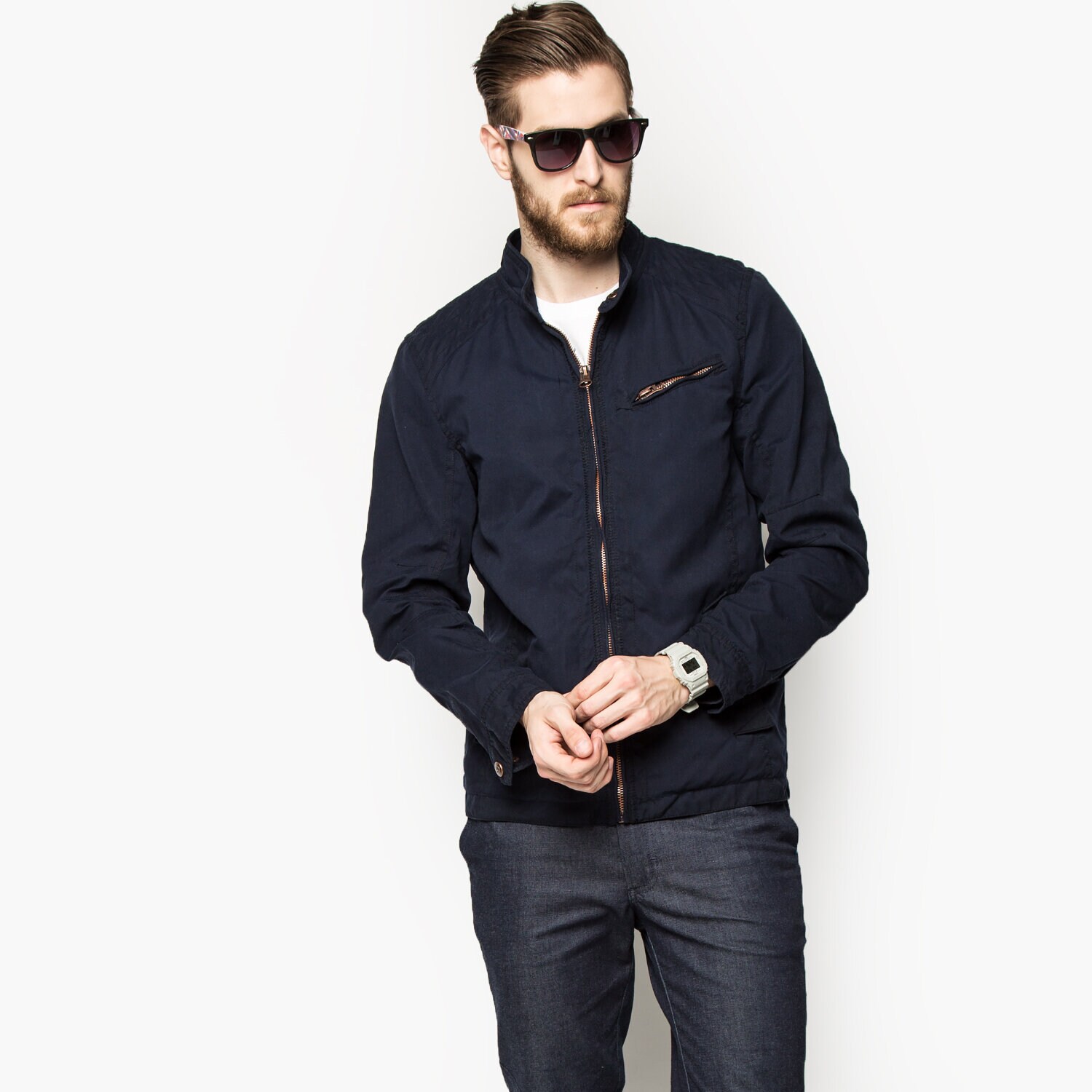 Herren Übergangsjacke CONFRONT JACKE BRASILIA CF16KUM18001 Dunkelblau