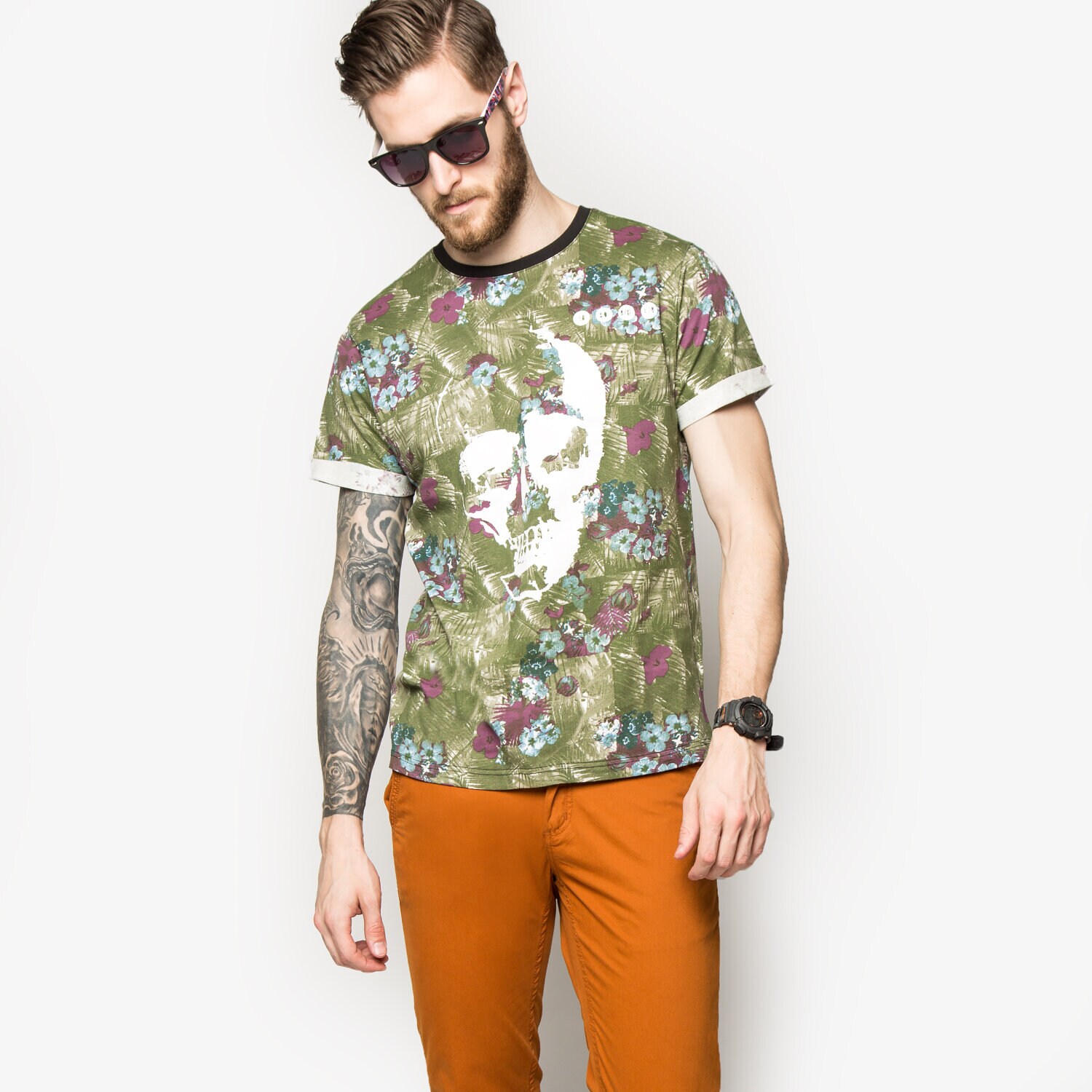 Herren T-Shirt CONFRONT T-SHIRT CALAVERA CF16TSMPR020 Multicolor