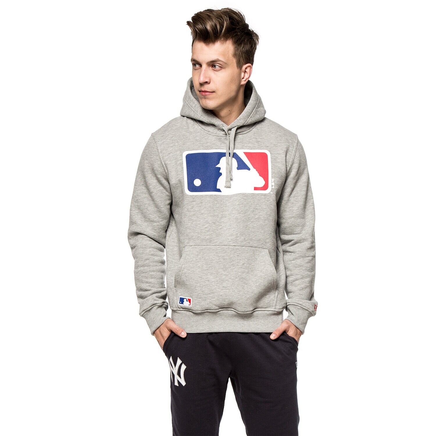 Herren NEW ERA SWEATSHIRT MLB APP MLB GENERIC LOGO GRY HEAT 11204075 Grau
