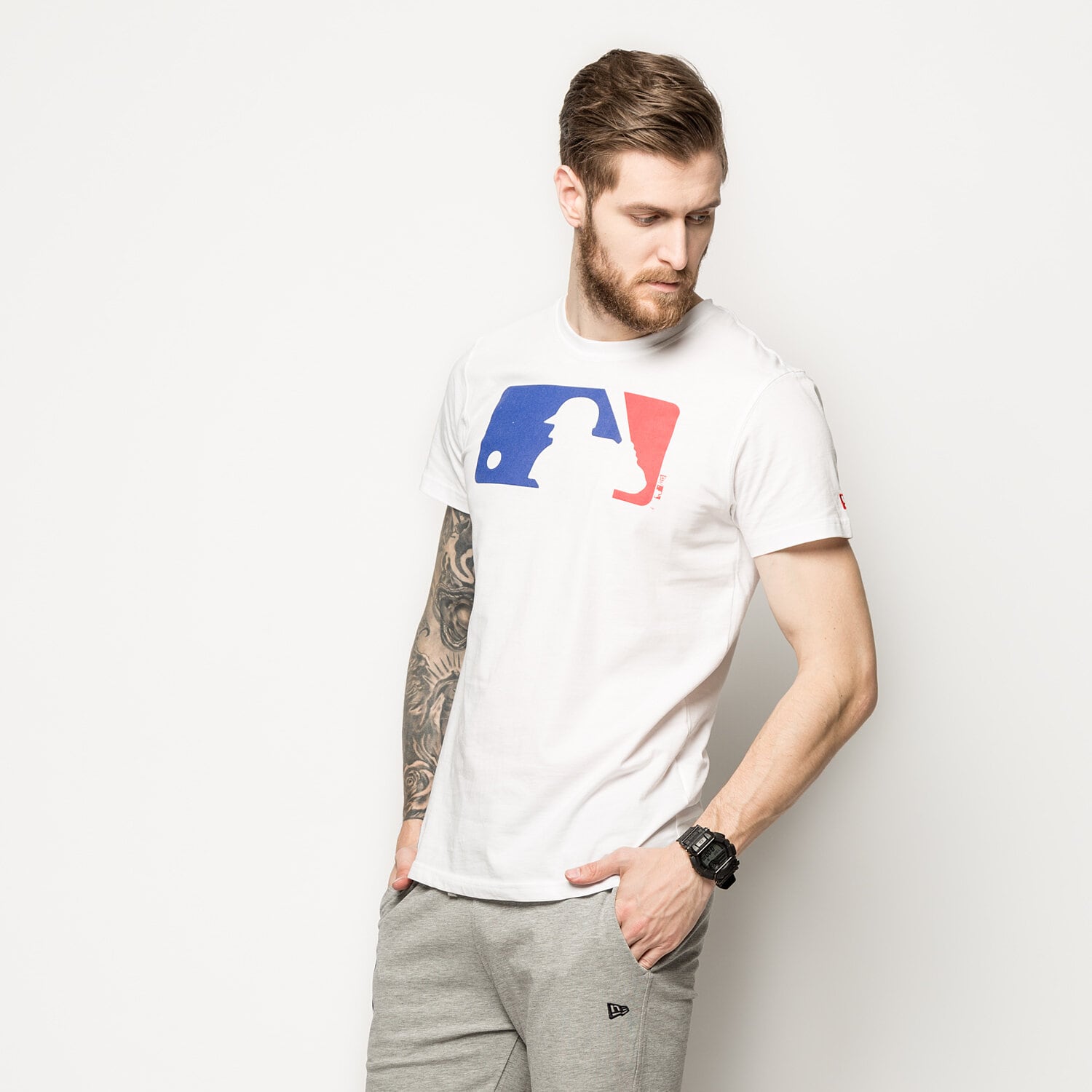 Herren T-Shirt NEW ERA T-SHIRT MLB APP MLB GENERIC LOGO OPTIC WHT 11204001 Weiß