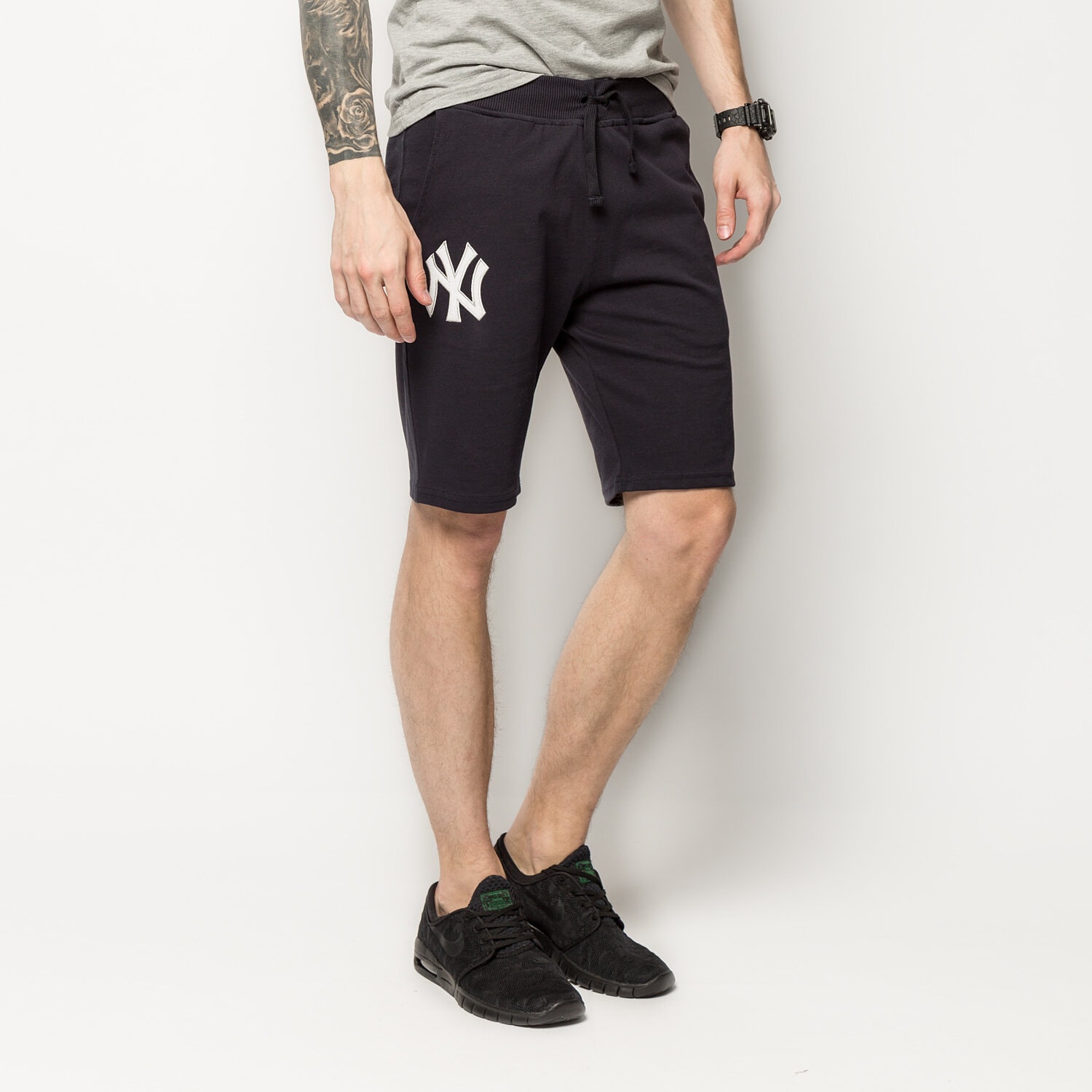 Herren Shorts NEW ERA SHORTS MLB NY YANKEES NAV 11242880 Schwarz
