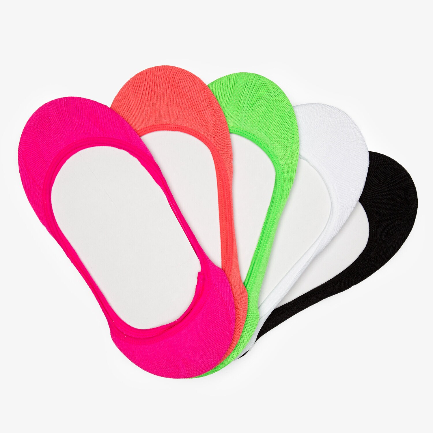 Damen Socken LOTTO FOOTIES NEON FOOTIE 5PACK LO4200F Multicolor