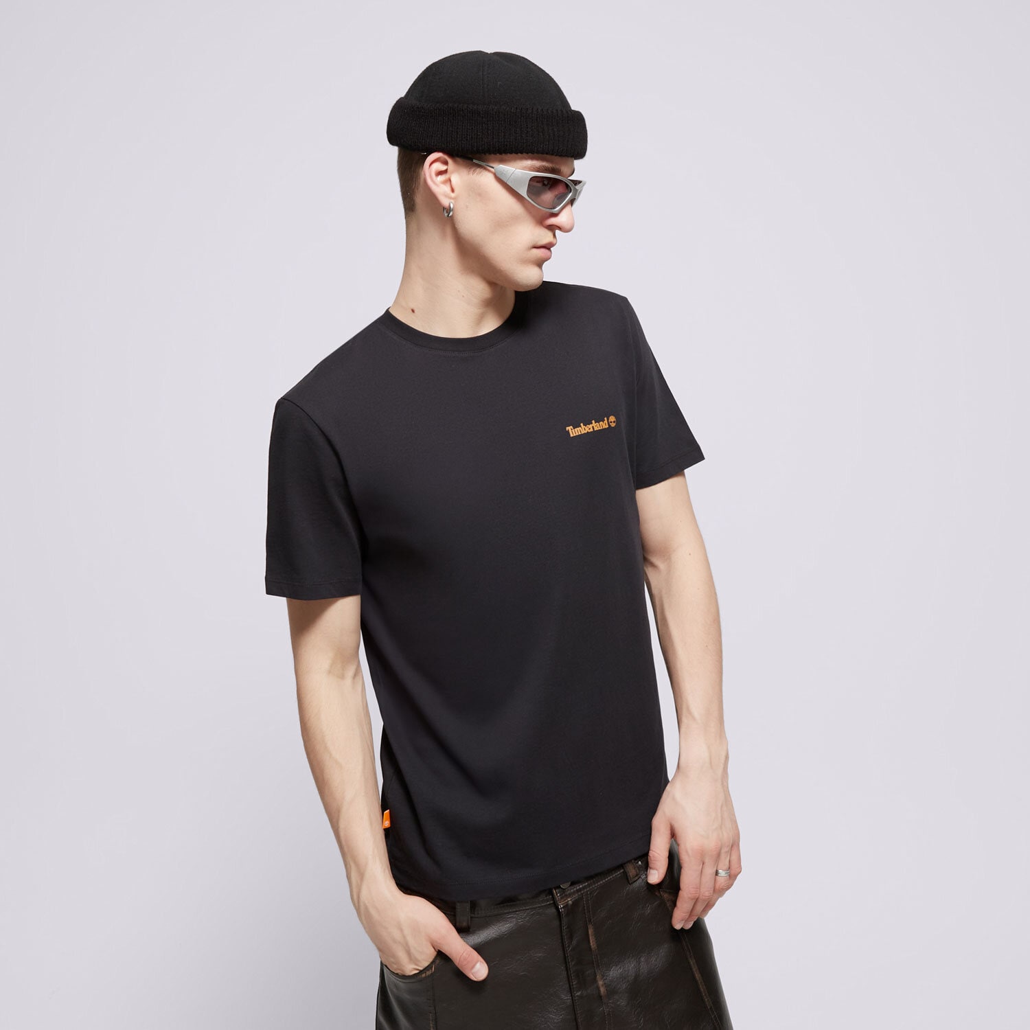 Herren T-Shirt TIMBERLAND T-SHIRT SMALL LOGO PRINT TB0A5PGZ0011 Schwarz