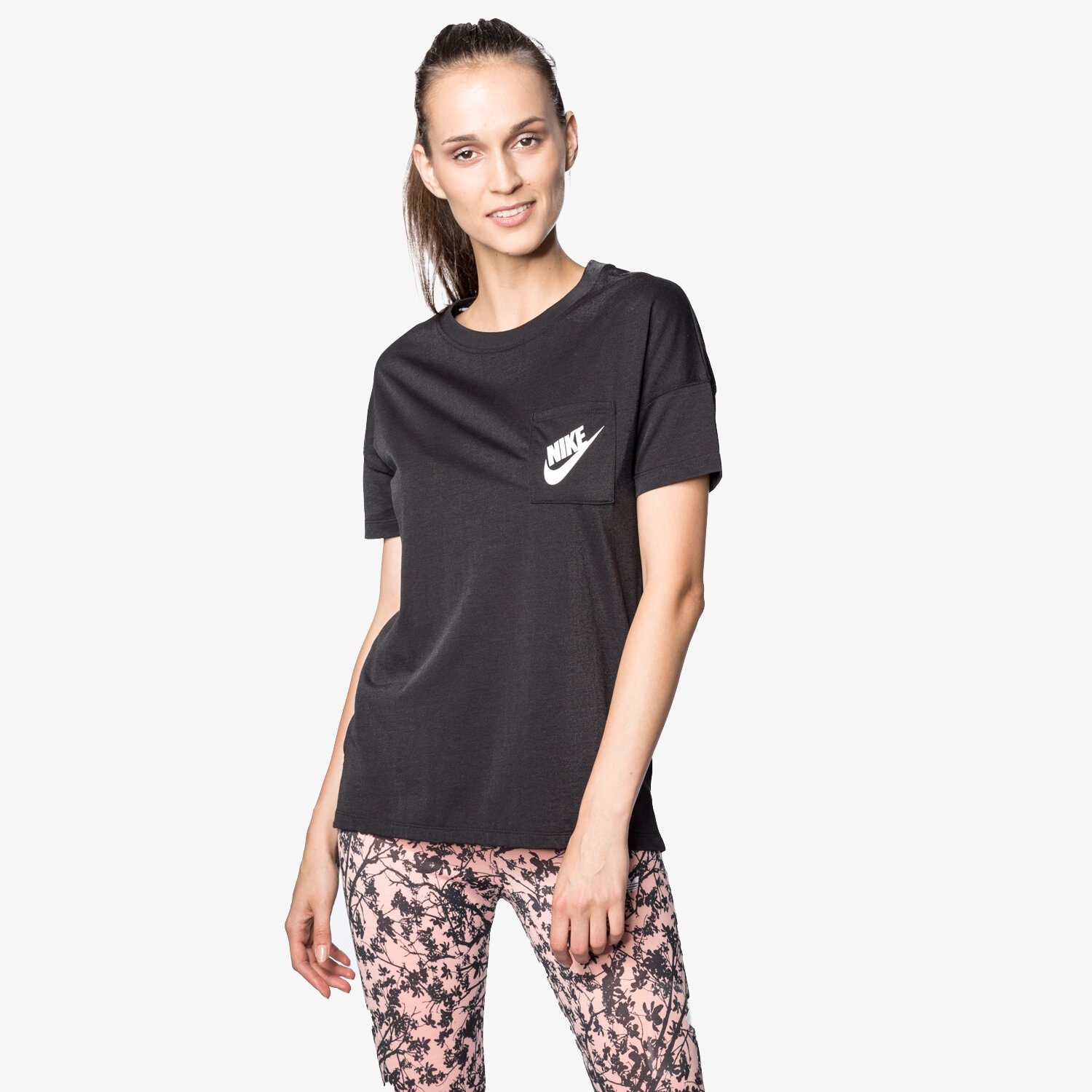 Damen T-Shirt NIKE T-SHIRT SIGNAL TEE 807232010 Schwarz