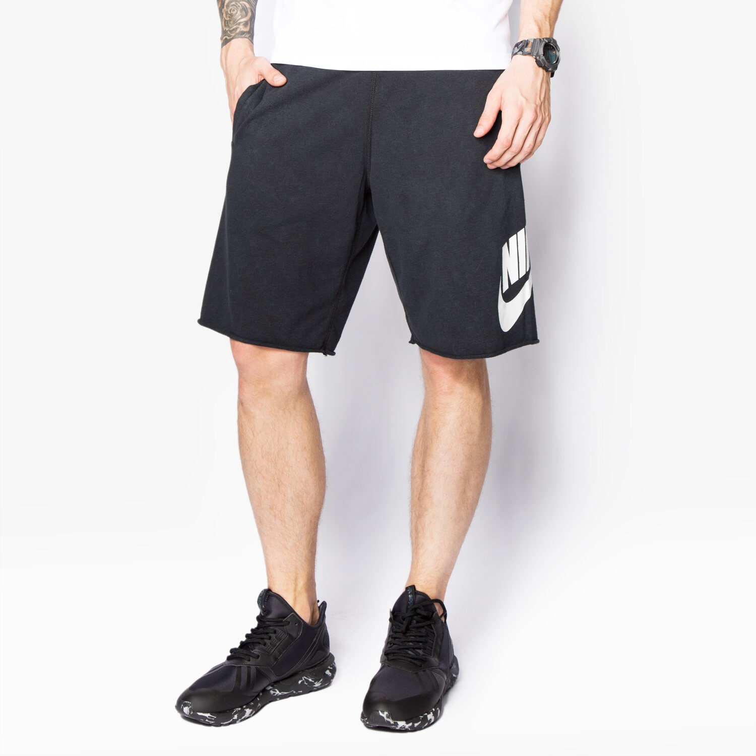 Herren Shorts NIKE SHORTS ALUMNI LT WT SHRT-SLSTC 728691010 Schwarz
