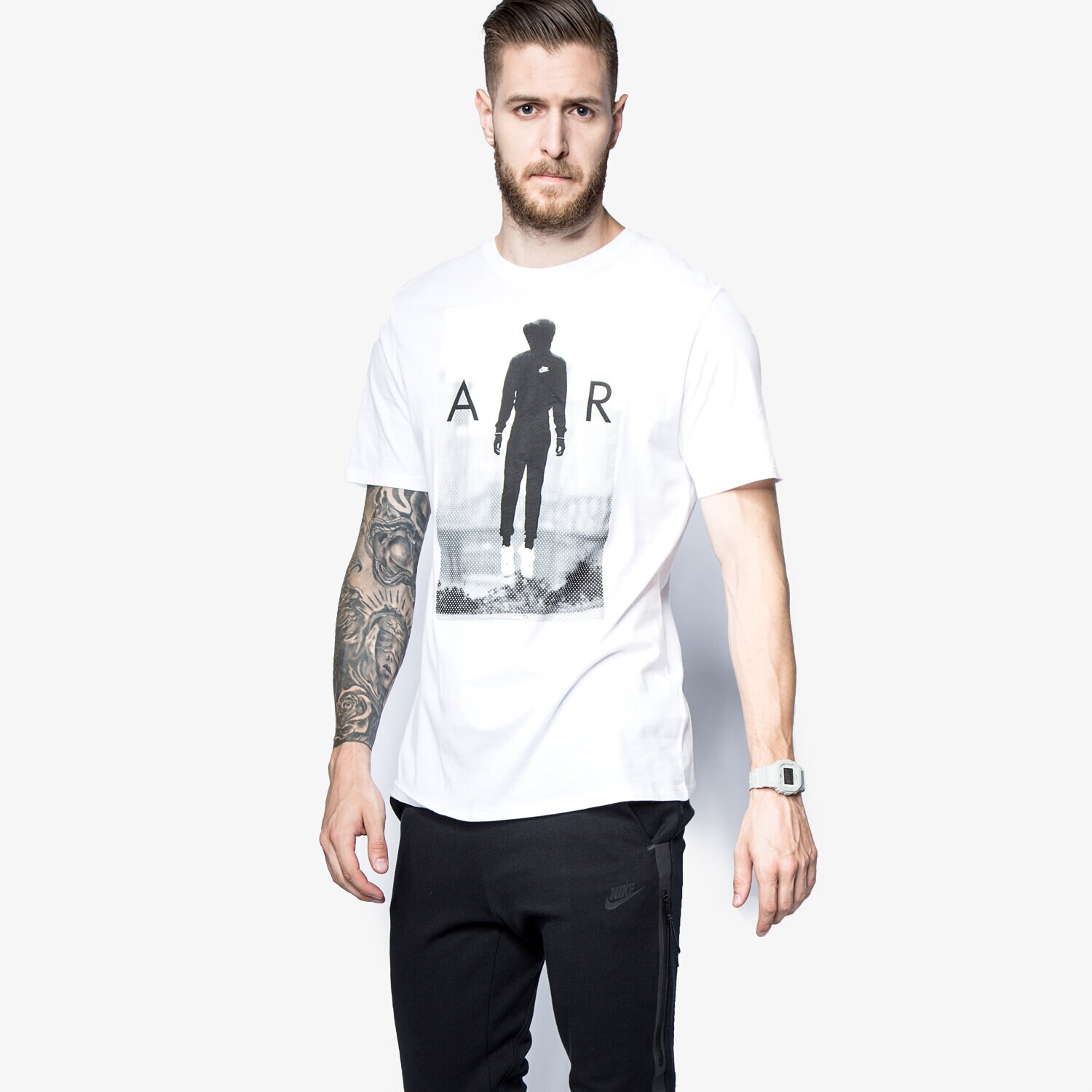 Herren T-Shirt NIKE T-SHIRT TEE-HIGH ON AIR 779816100 Weiß