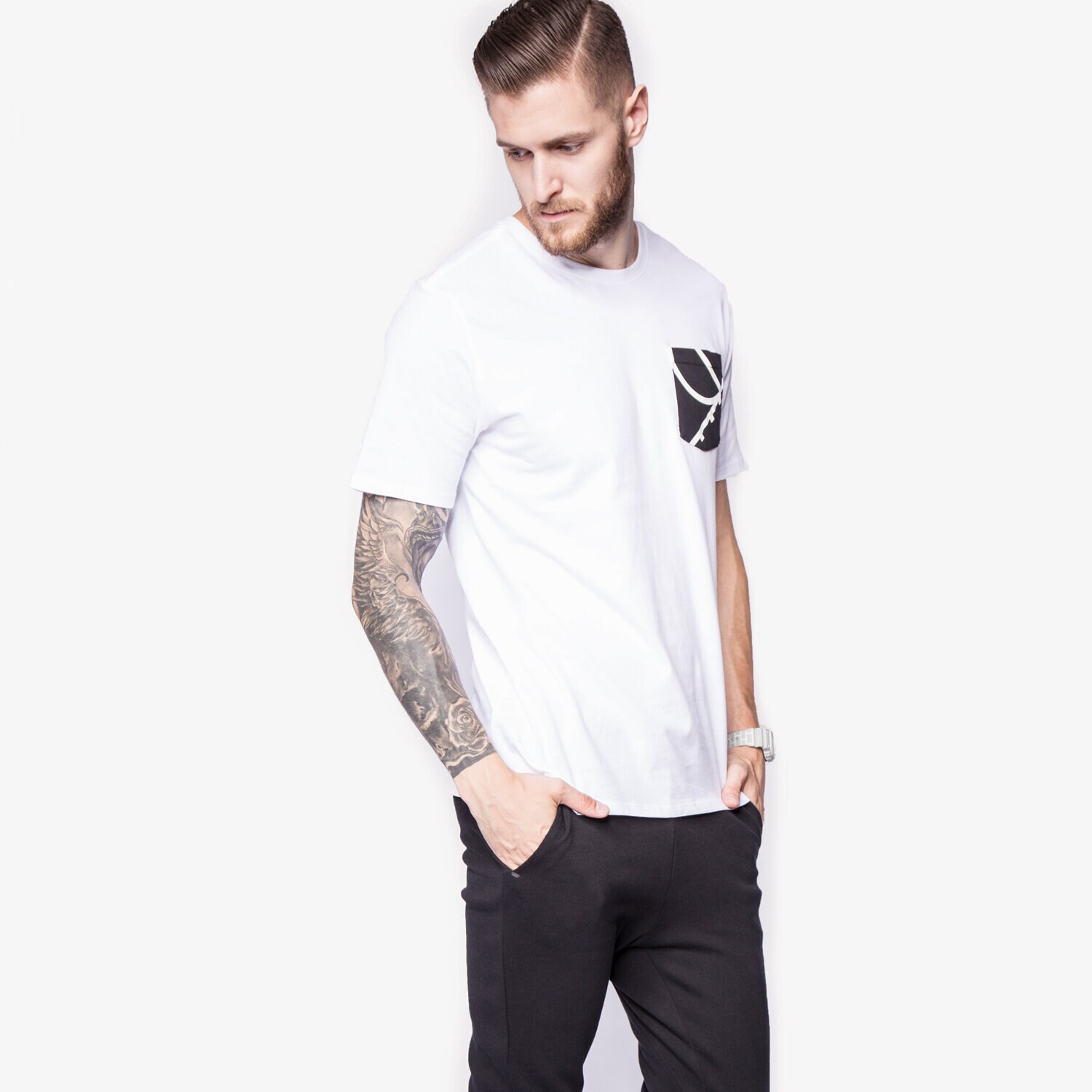 Herren T-Shirt NIKE T-SHIRT AIR BRAND TEE 778426100 Weiß