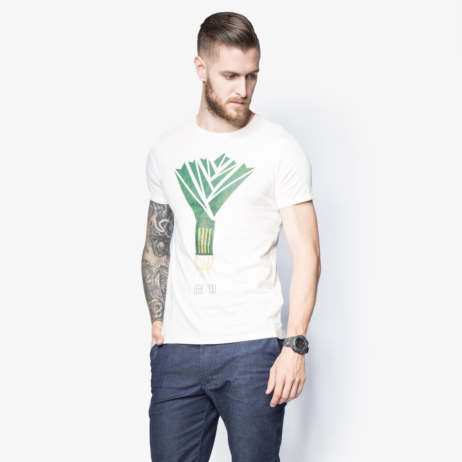 Herren T-Shirt CONFRONT T-SHIRT LEEK CF16TSM92001 Weiß