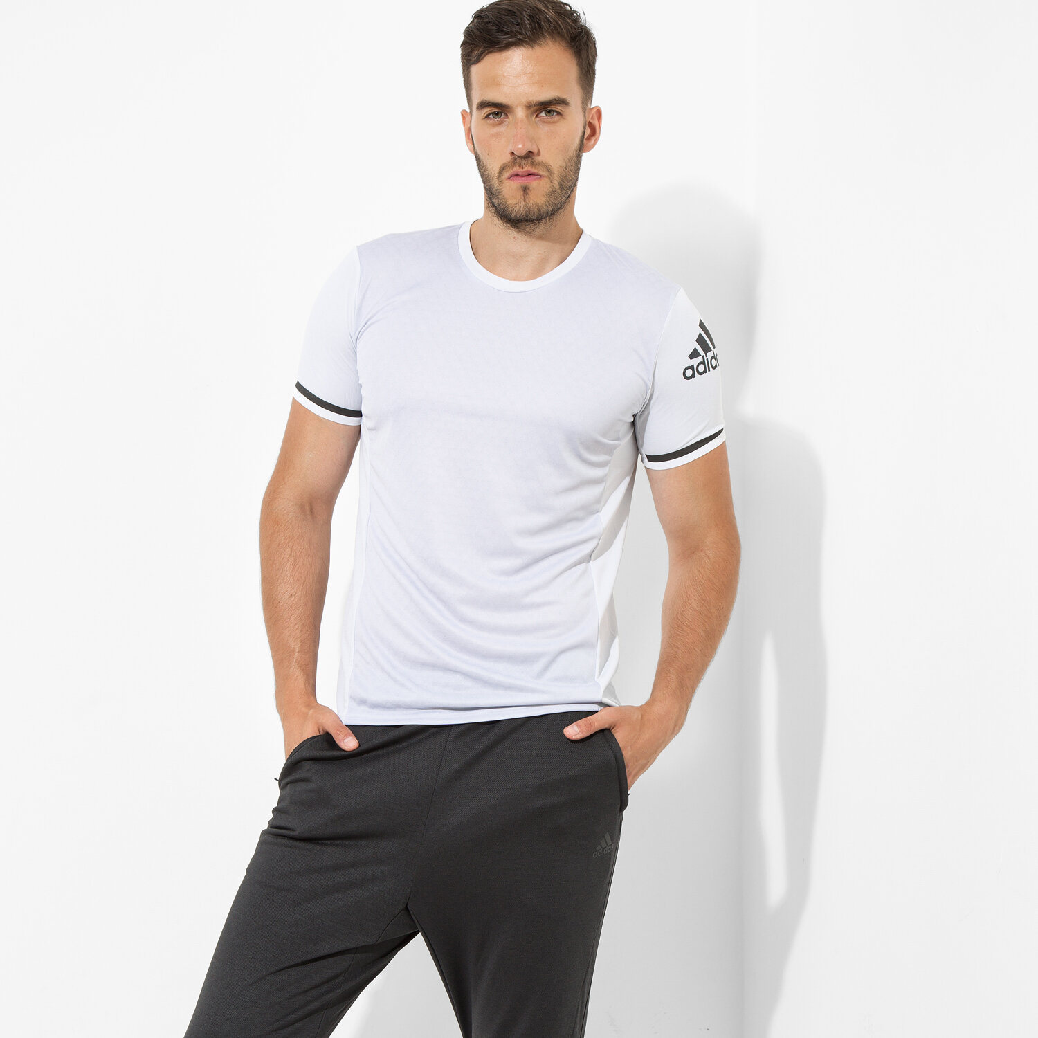 Herren T-Shirt ADIDAS T-SHIRT SS SN CLMCH TEE M AI8363 Weiß