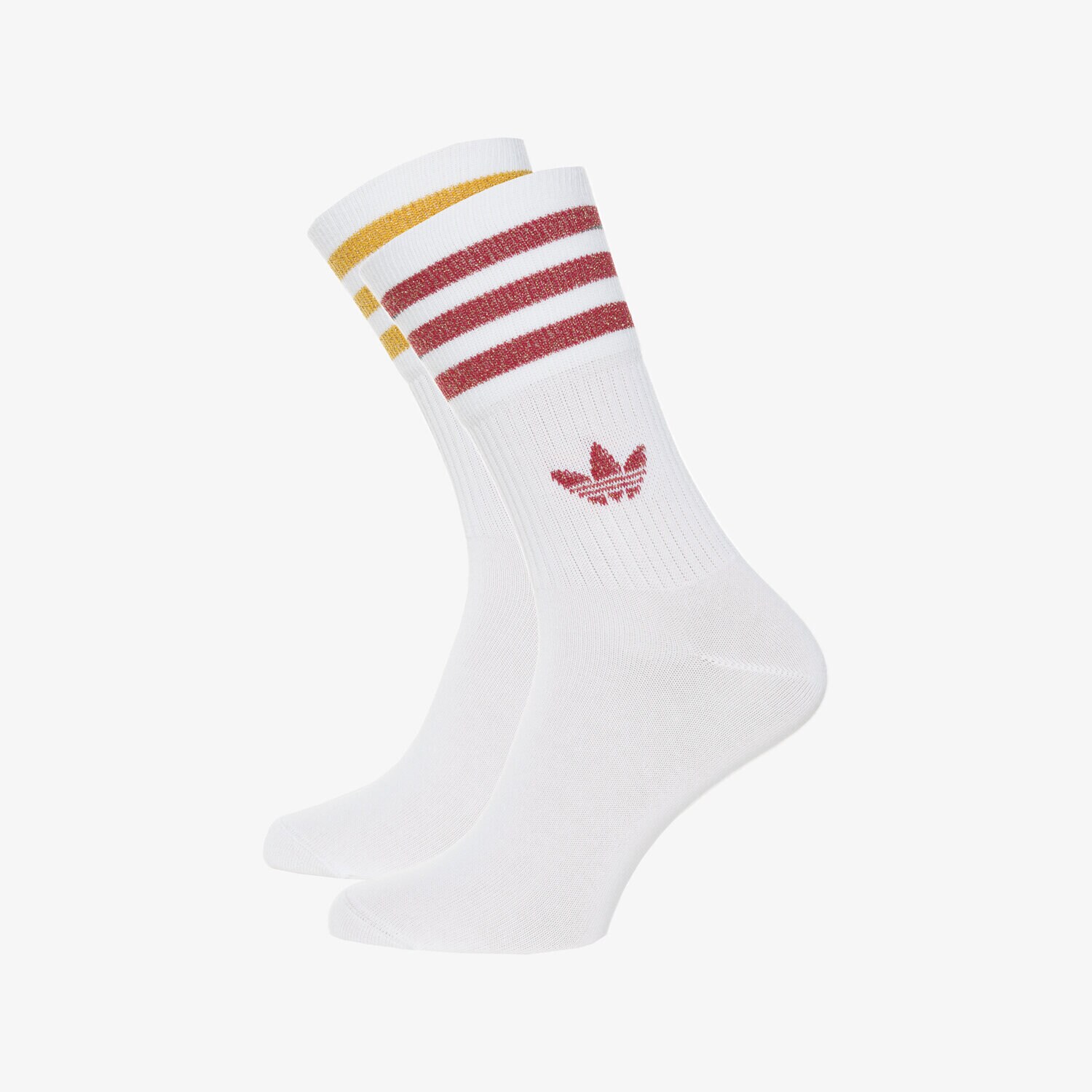 Damen Socken ADIDAS SOCKEN MID CUT GLT SCK 2PACK  HC9563 Weiß
