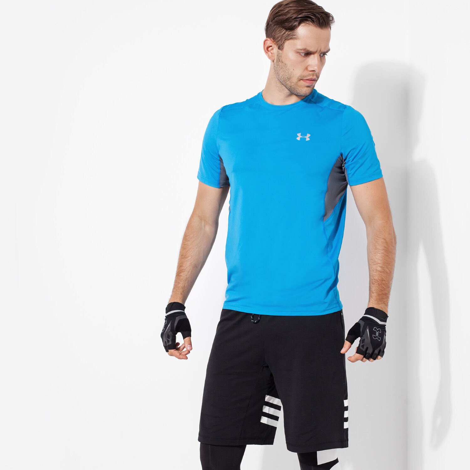 Herren T-Shirt UNDER ARMOUR T-SHIRT COLSWITC RUN 1271844428 Blau