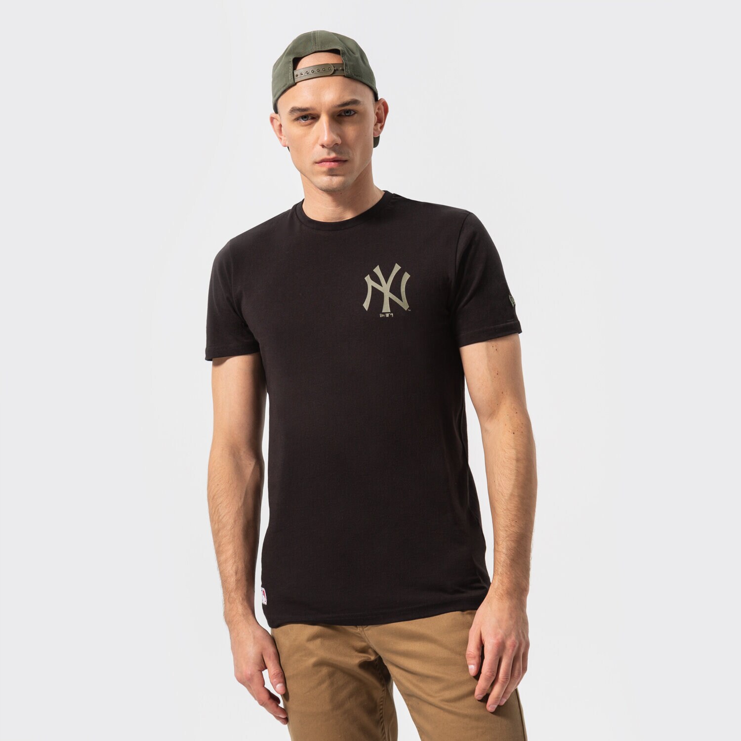 Herren T-Shirt NEW ERA T-SHIRT MLB LC TEAM LOGO NYY BLK NEW YORK YANKEES BL 12893146 Schwarz