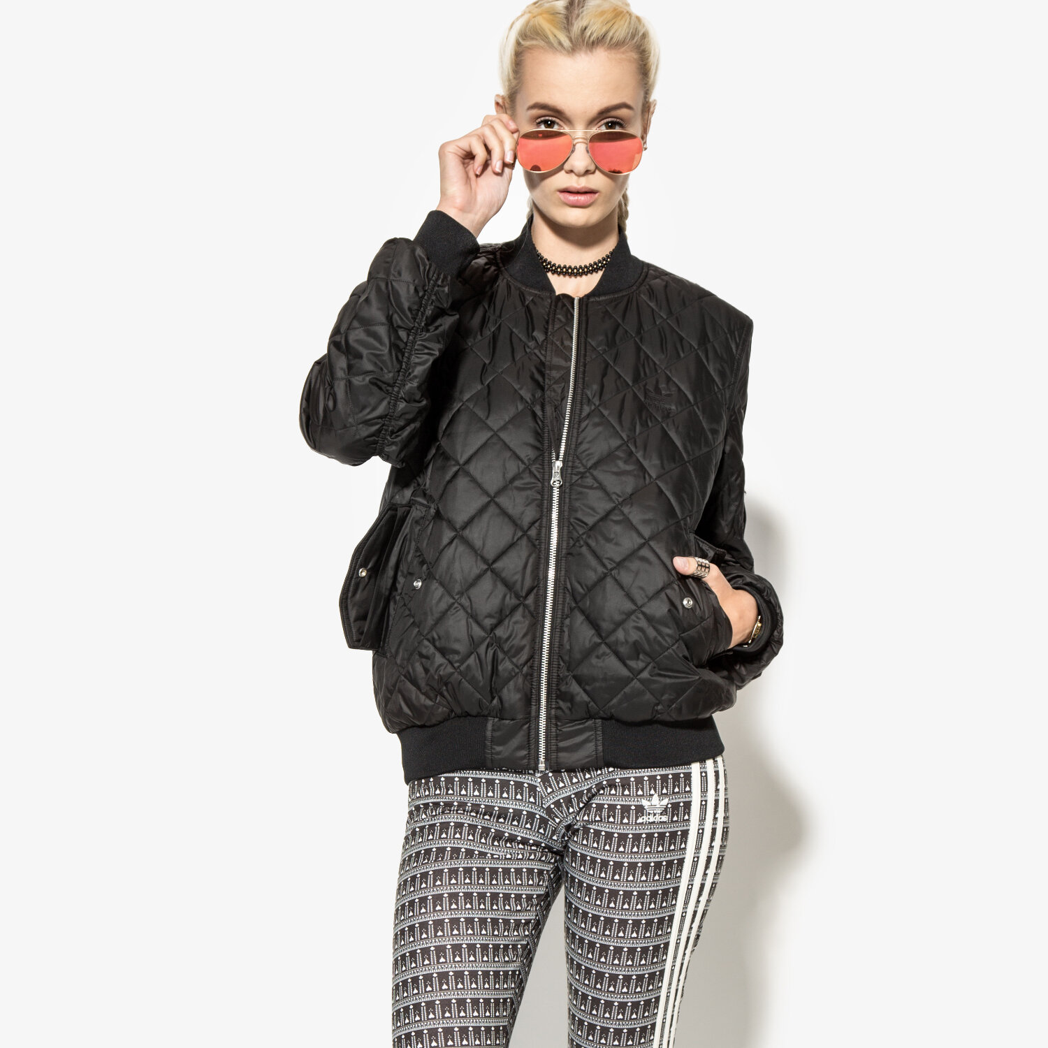 Damen Winterjacke ADIDAS JACKE BOMBER JACKET AY4784 Schwarz
