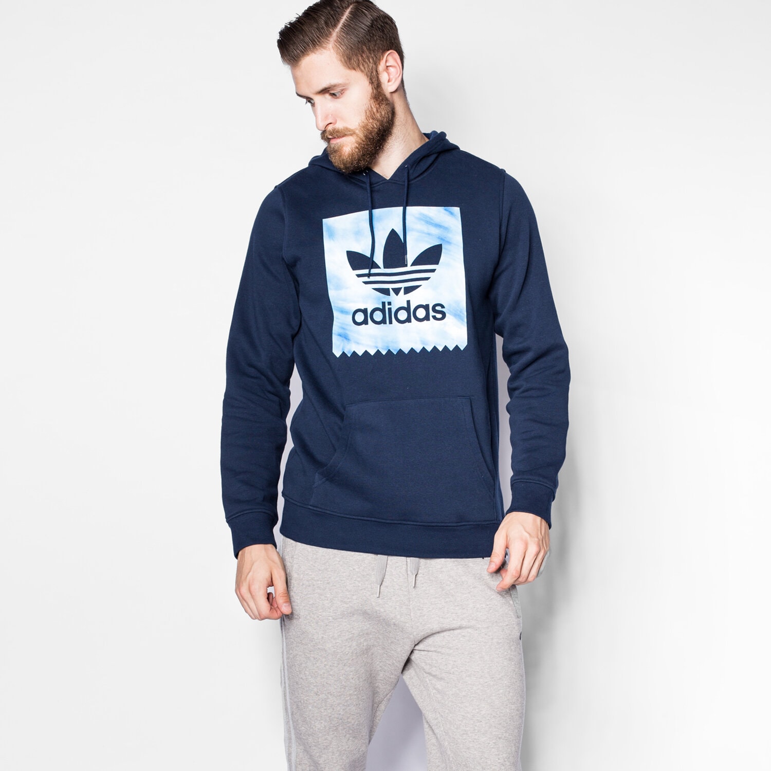 Herren ADIDAS SWEATSHIRT SKY DYE BB HD AY8896 Dunkelblau