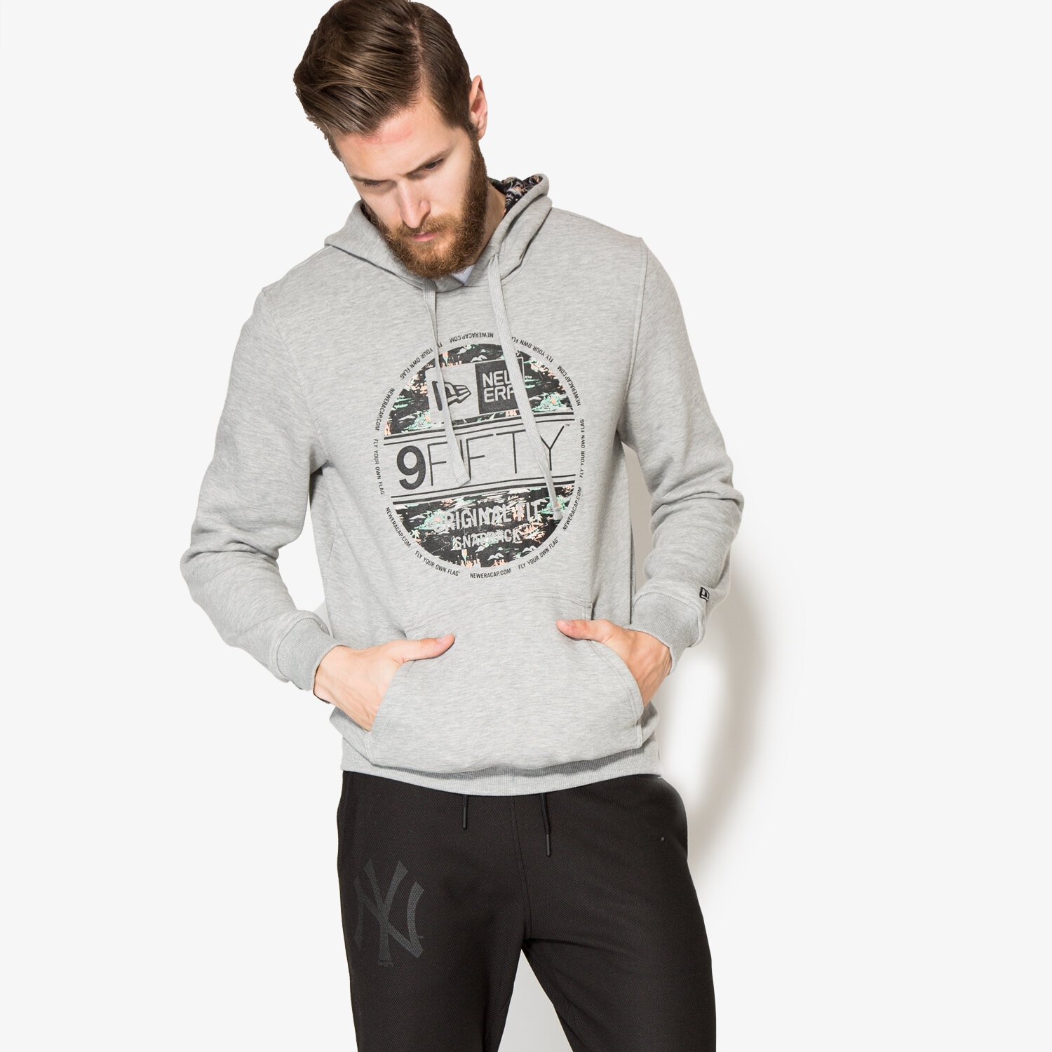Herren NEW ERA SWEATSHIRT OFFSHORE VS HOODY 11278119 Grau