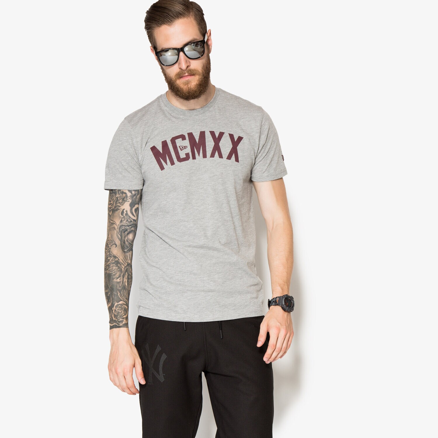 Herren T-Shirt NEW ERA T-SHIRT MCMXX TEE 11278252 Grau