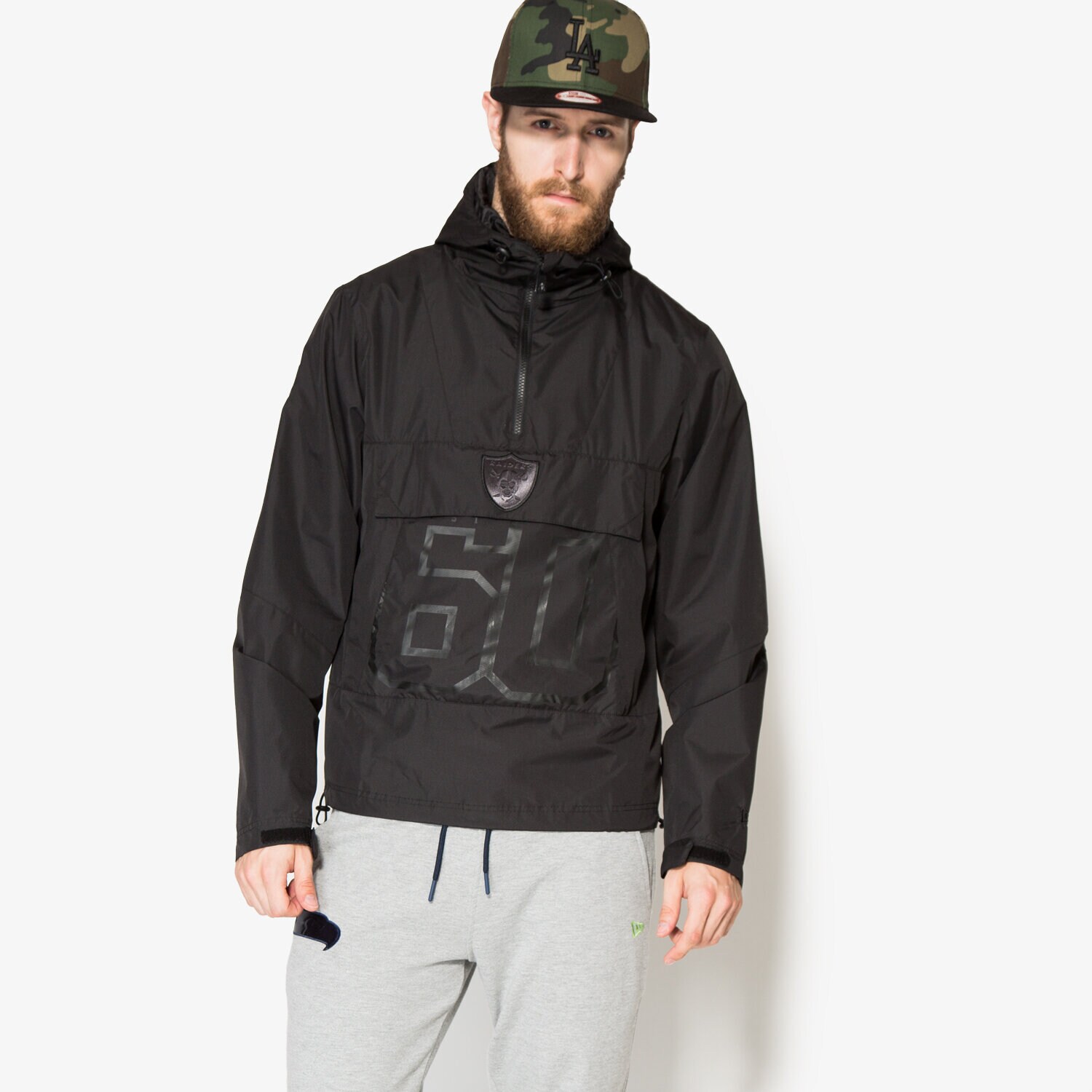 Herren NEW ERA SWEATSHIRT NFL REMIX SMOCK 11278396 Schwarz