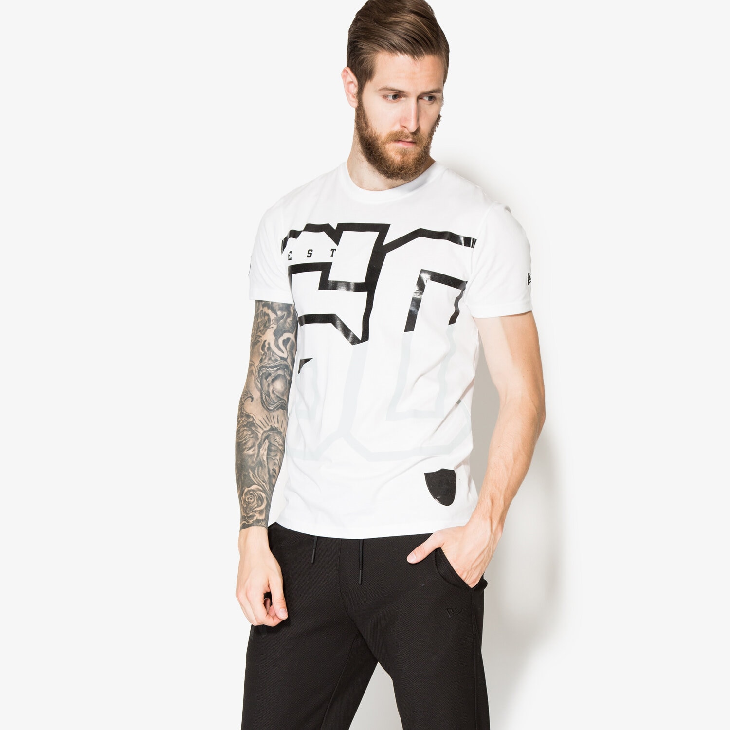 Herren T-Shirt NEW ERA T-SHIRT NFL REMIX NUM TEE 11278326 Weiß