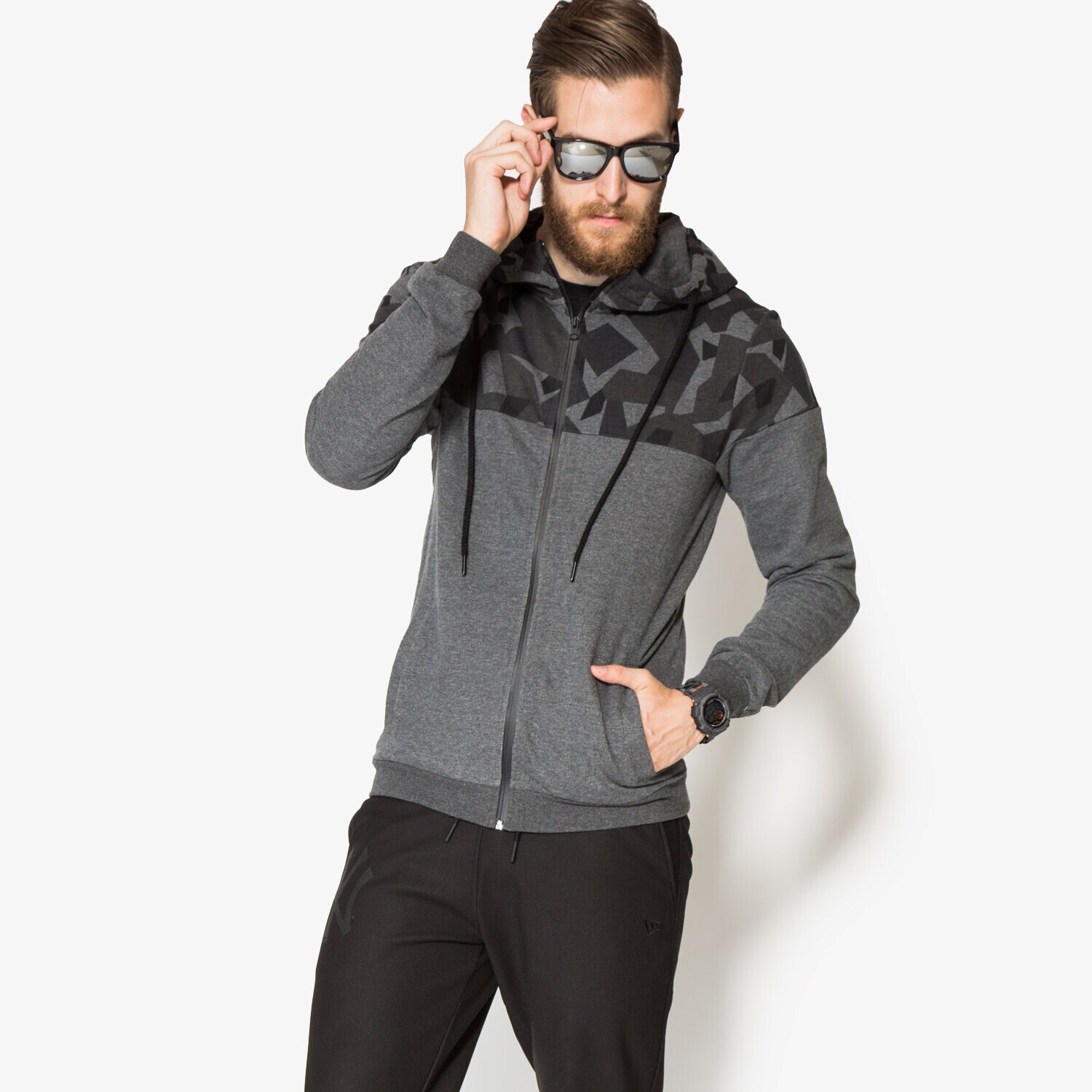 Herren CONFRONT SWEATSHIRT LAPIS CF36BLM11001 Grau