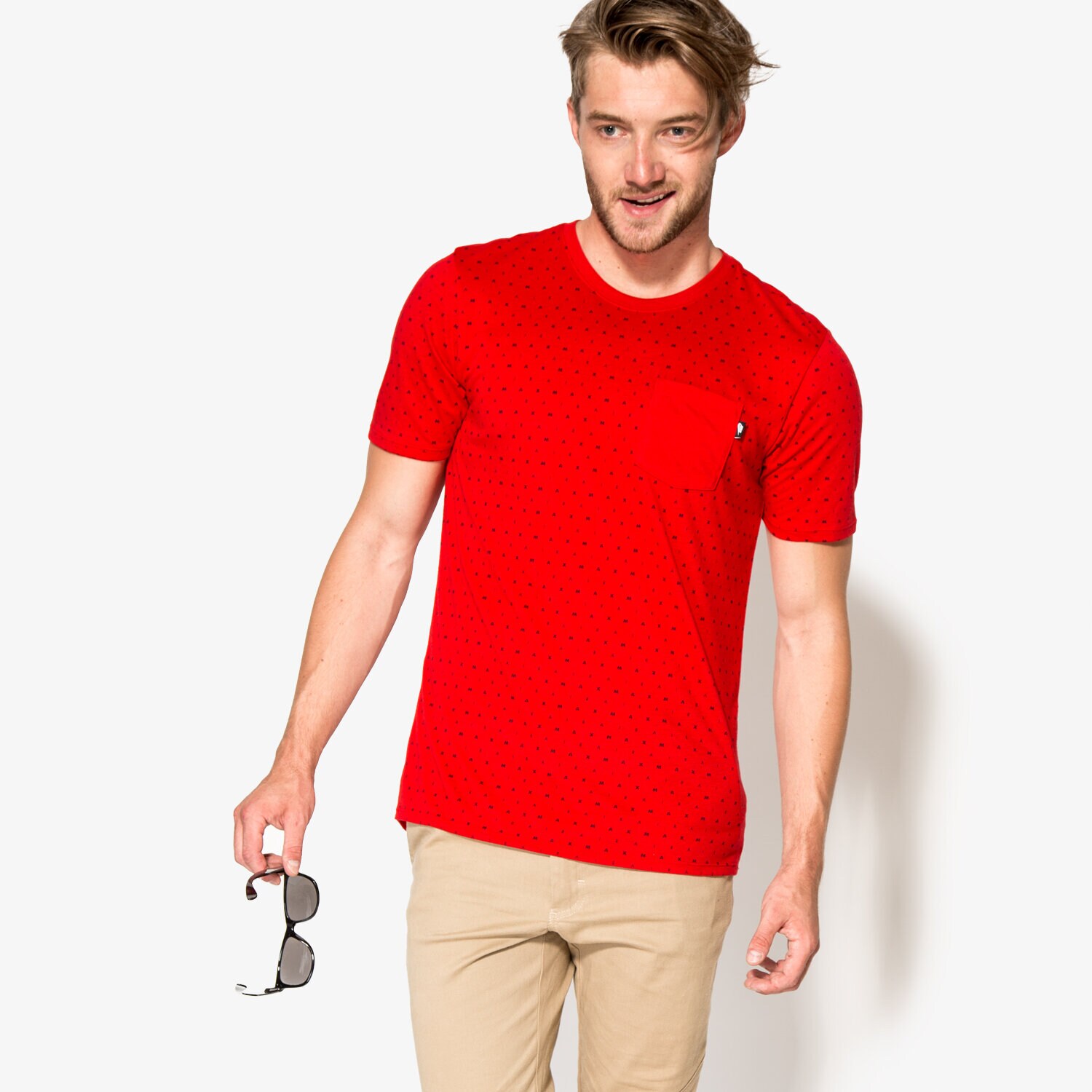 Herren T-Shirt NIKE T-SHIRT AIRMAX AOP 805222657 Rot