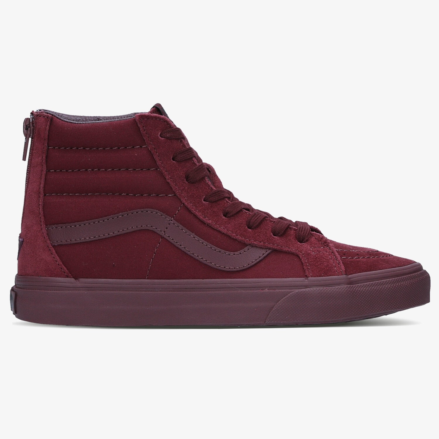 Damen Sneaker VANS SK8-HI REISSUE ZIP V004KYJUWW Dunkelrot