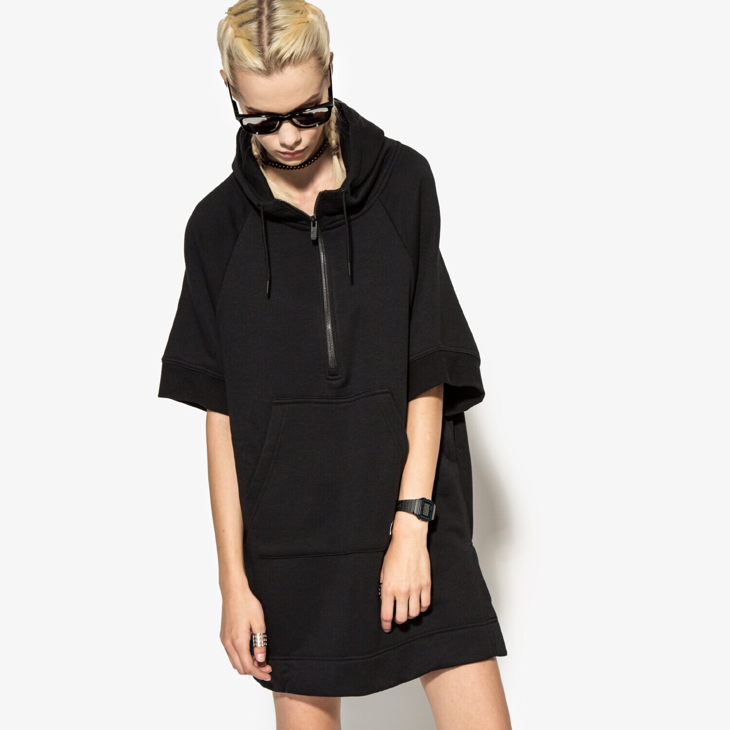 Damen NIKE SWEATSHIRT W NSW MDRN PNCHO 803610010 Schwarz