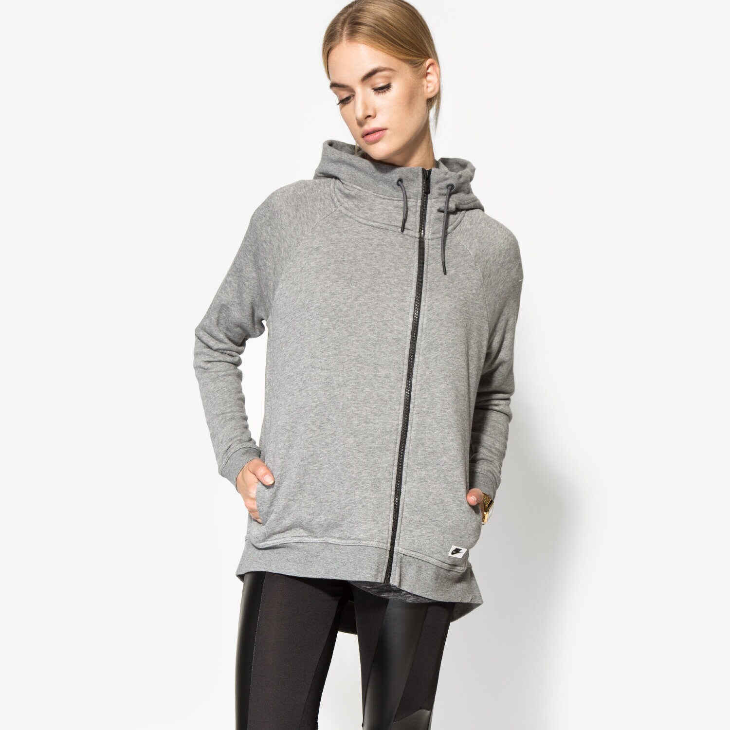 Damen NIKE SWEATSHIRT W NSW MDRN CAPE 804577091 Grau