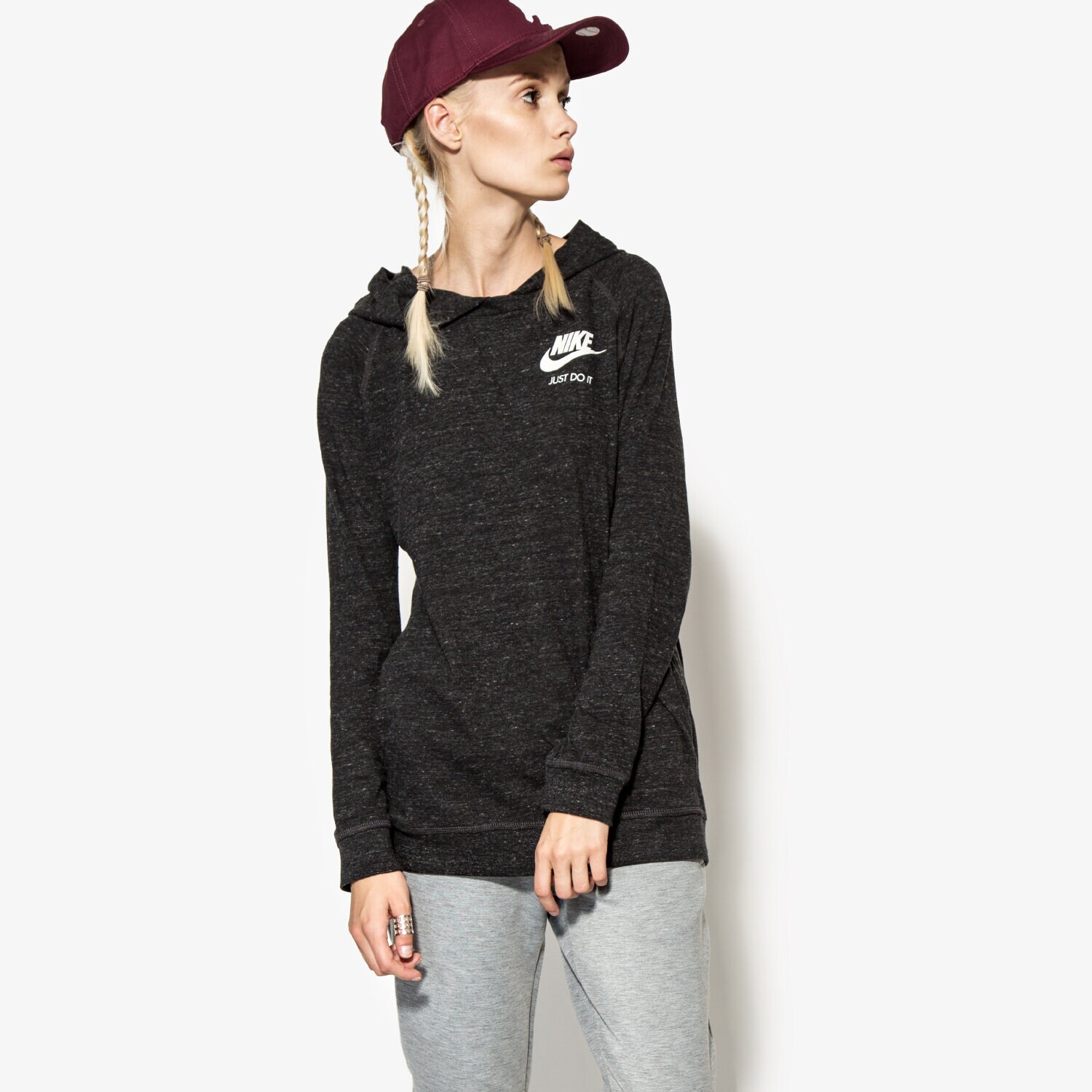 Damen NIKE SWEATSHIRT W NSW GYMVNT HDY CB 803511010 Schwarz