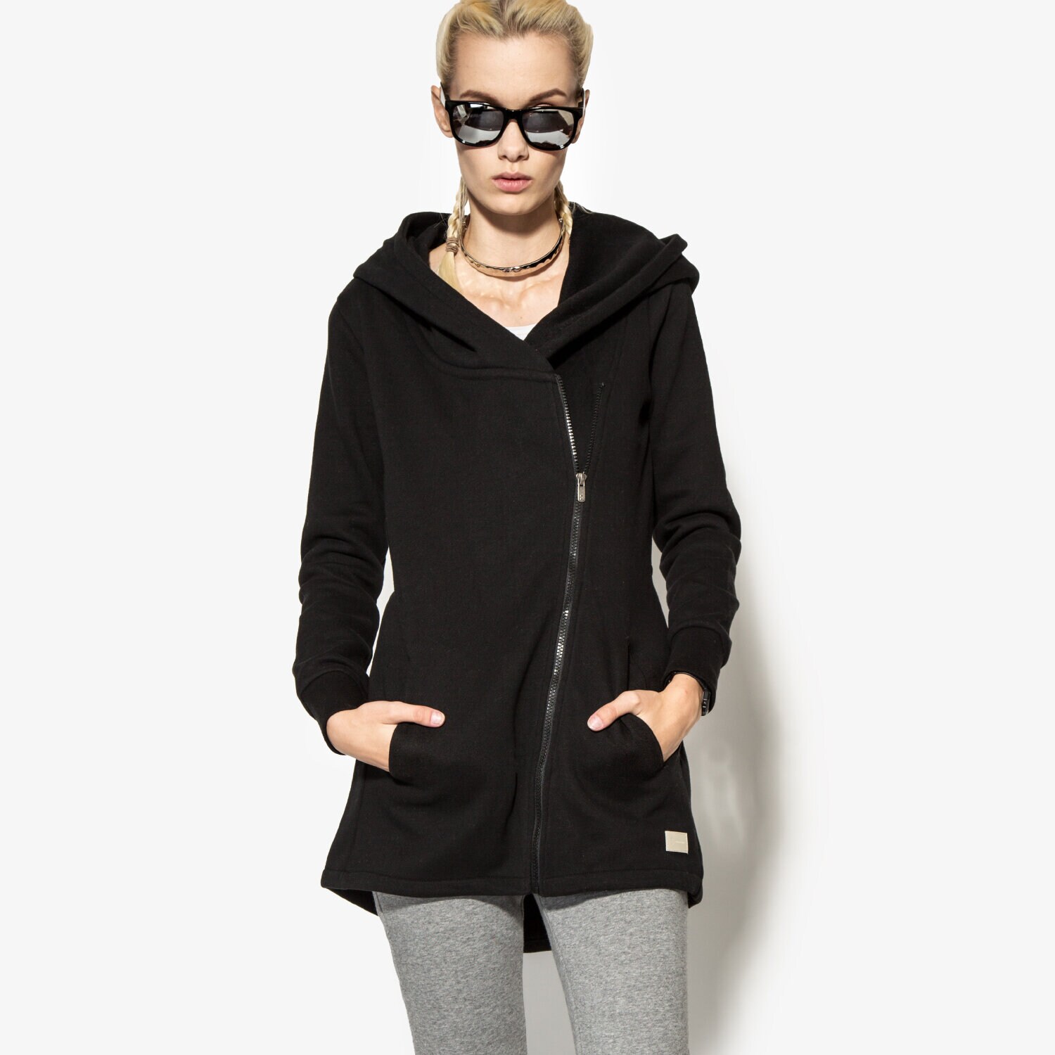 Damen CONFRONT SWEATSHIRT GLOW CFV36BLD03001 Schwarz