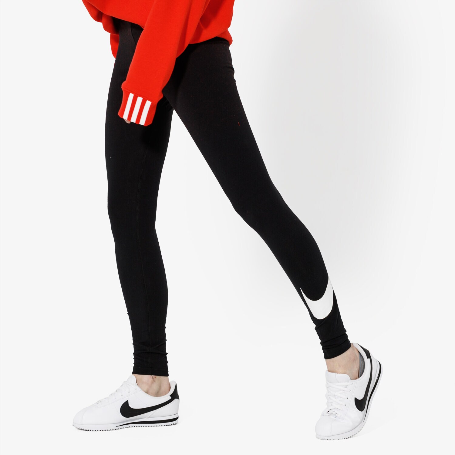 Damen Hosen NIKE LEGGINGS CLUB LEGGING LOGO2 815997010 Schwarz