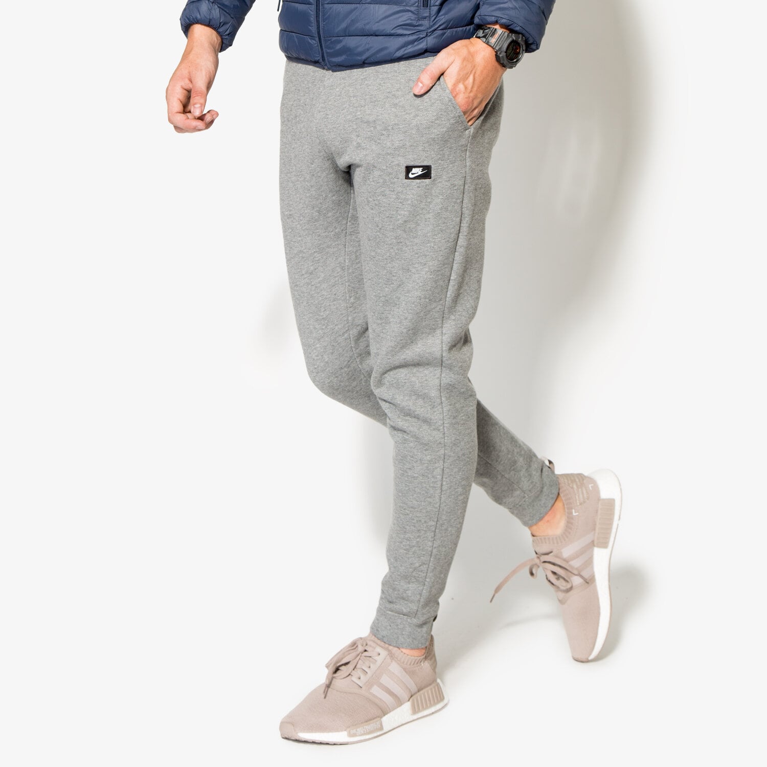 Herren Hosen NIKE HOSE M NSW MODERN JOGGER FLC 835862091 Grau