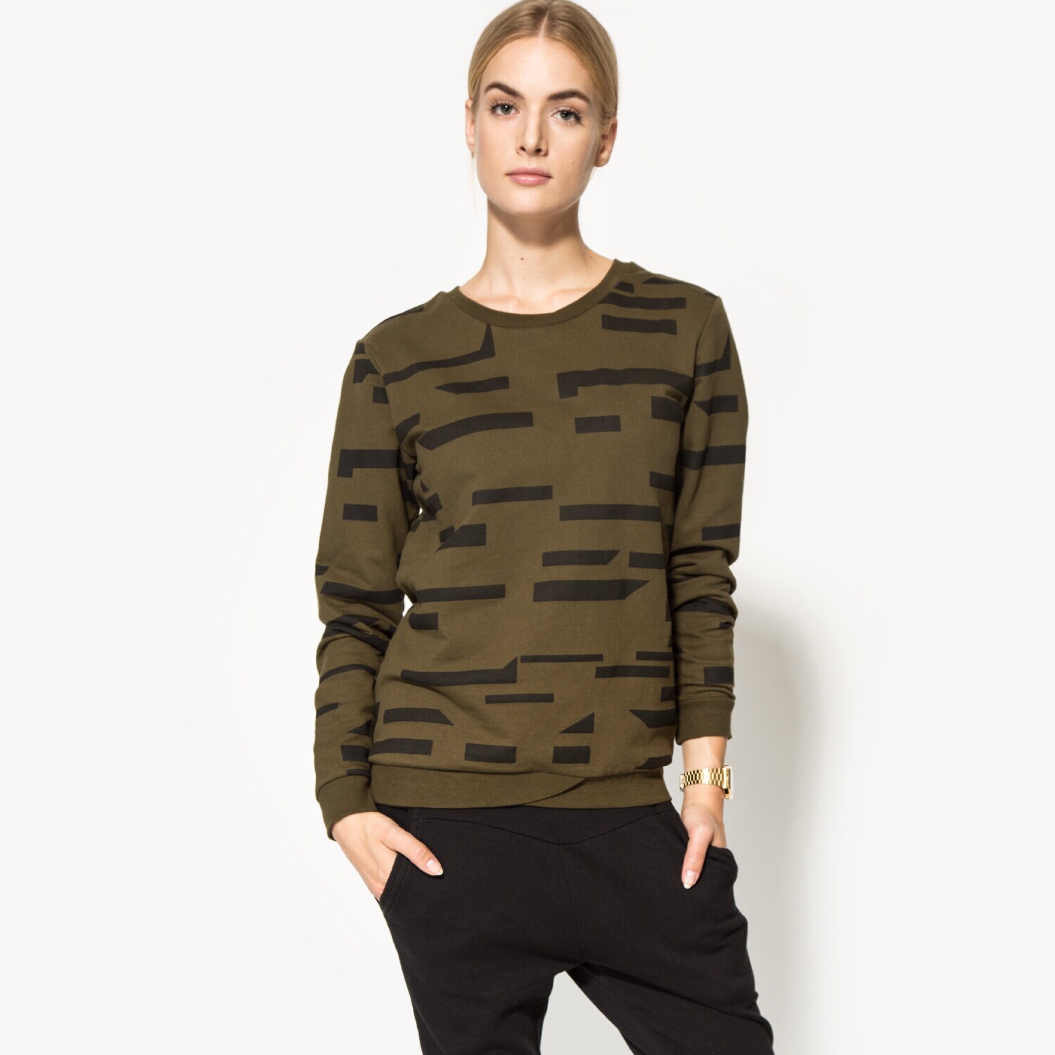 Damen CONFRONT SWEATSHIRT DIADEM CF36BLD06001 Khaki