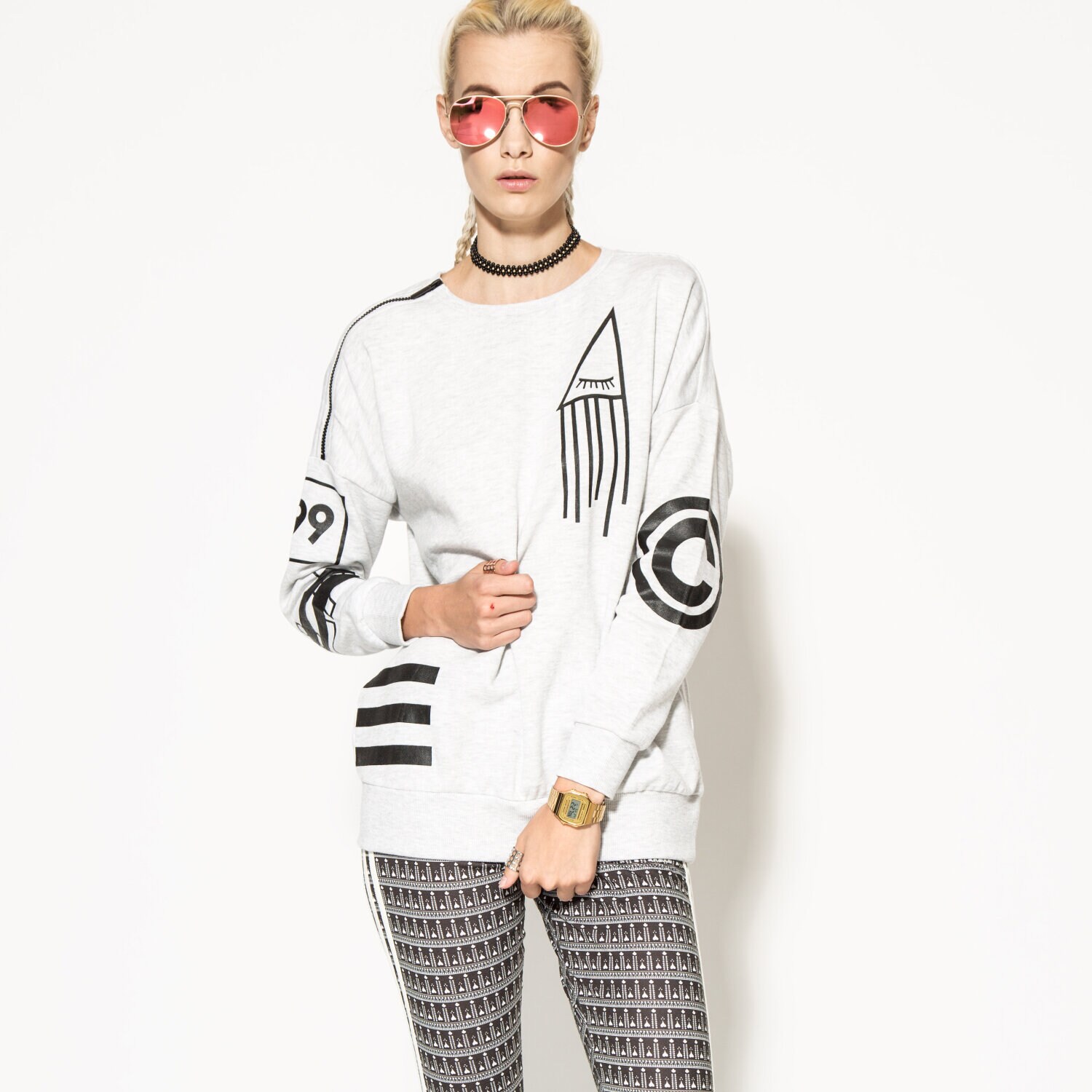 Damen CONFRONT SWEATSHIRT CASTULA CF36BLD03001 Grau