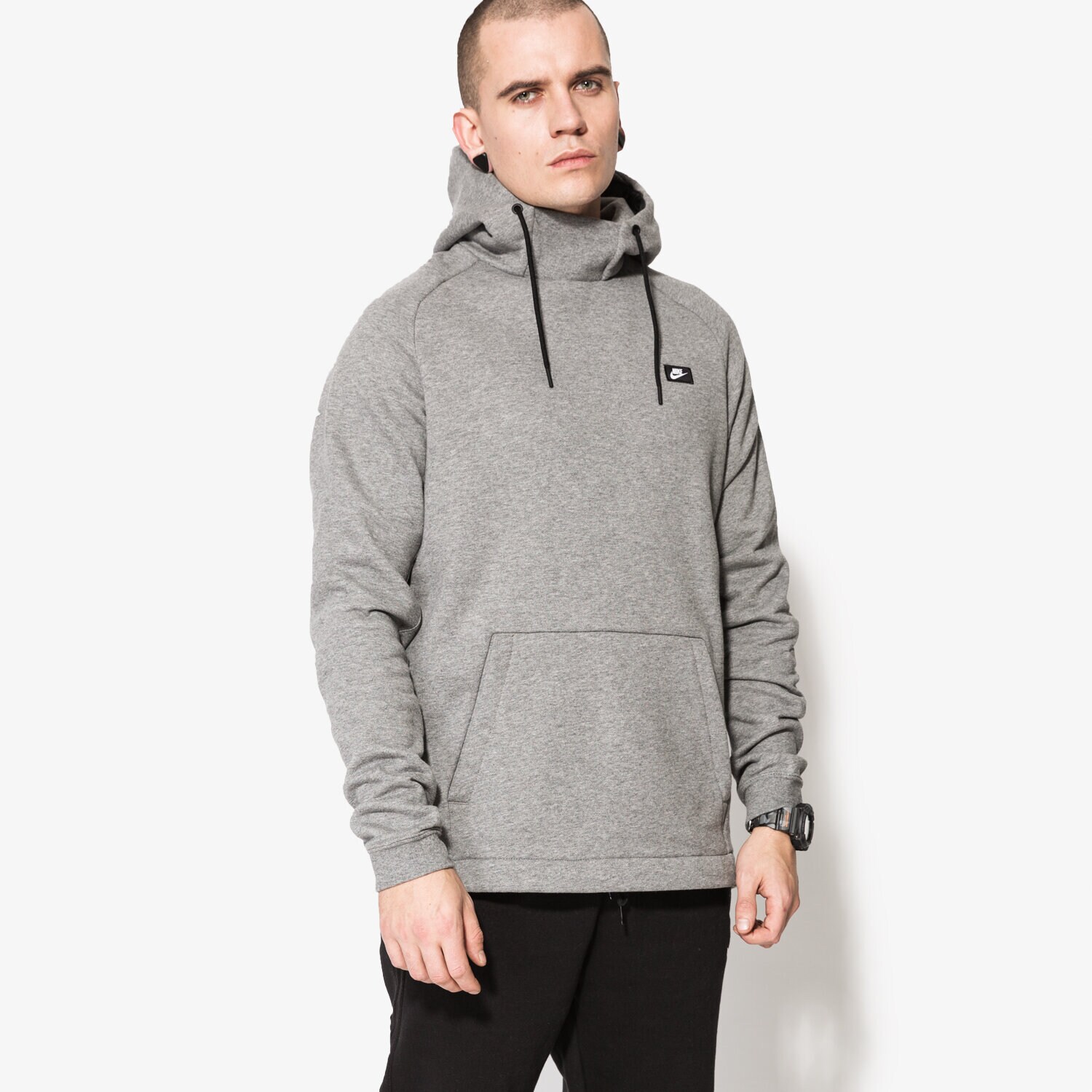 Herren NIKE SWEATSHIRT M NSW MODERN HOODIE PO BB 835860091 Grau