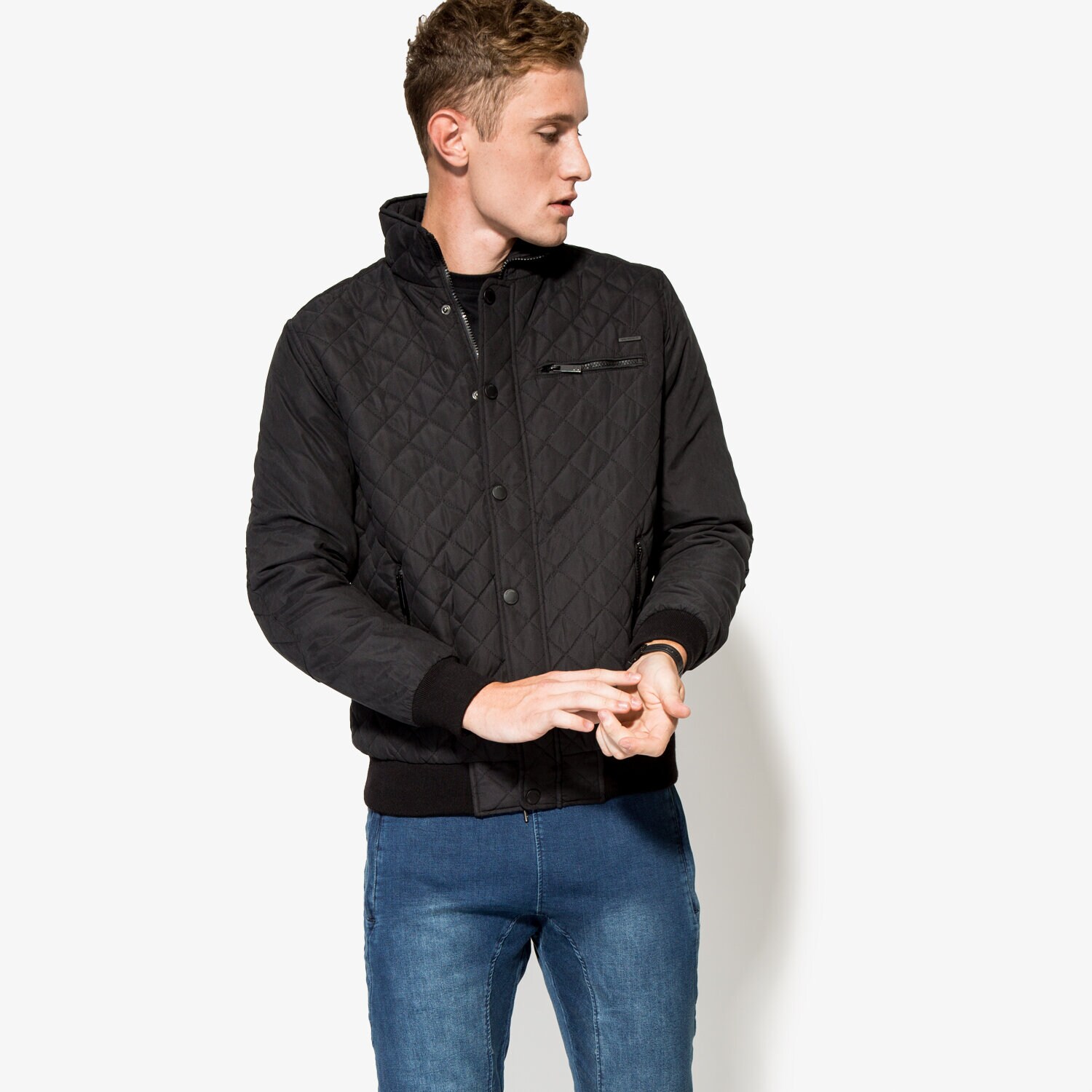 Herren Übergangsjacke CONFRONT JACKE LOUIS CFV36KUM03001 Schwarz