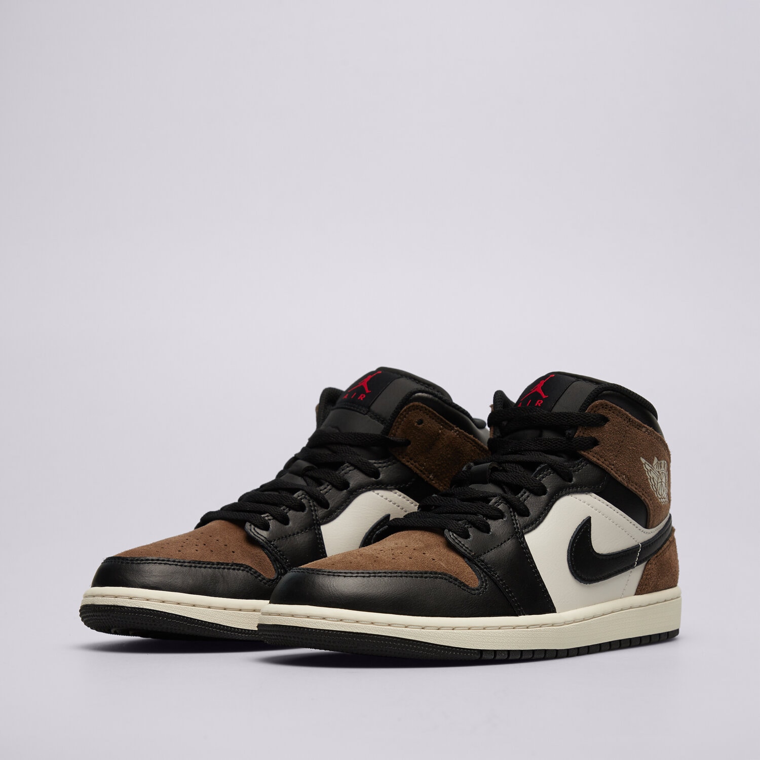 Jordan Zapatillas de Casual para Hombre AIR 1 MID Negro / Marrón — photo 3
