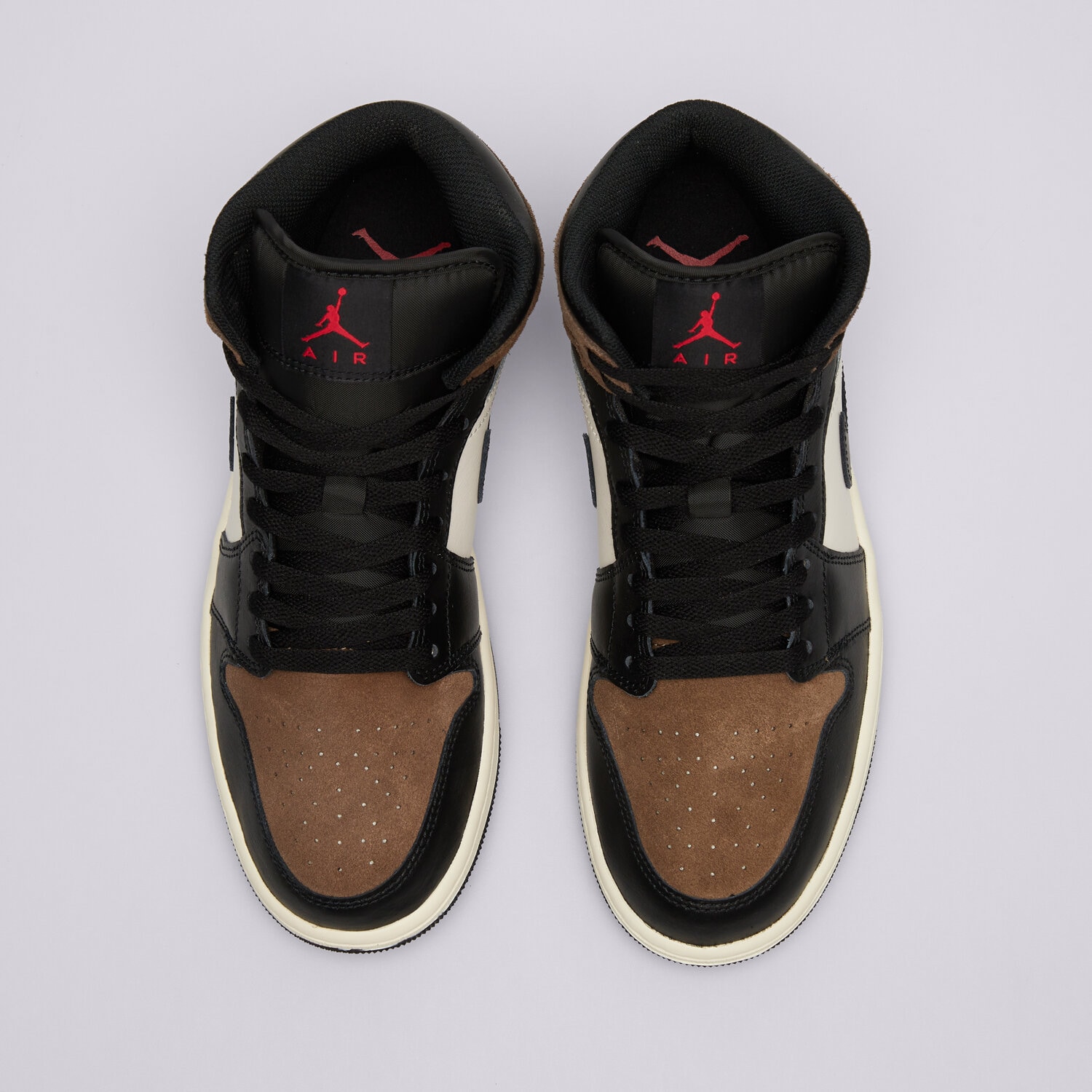 Jordan Zapatillas de Casual para Hombre AIR 1 MID Negro / Marrón — photo 5