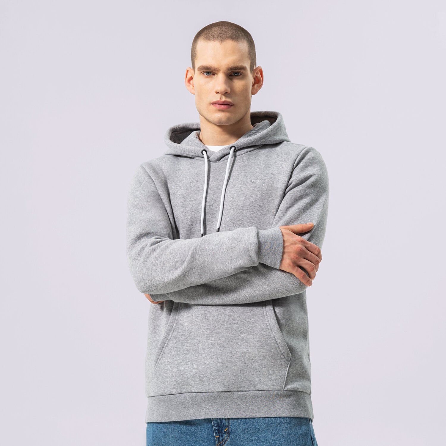 Herren CONFRONT HOODIE ESSENTIAL CF122BLM91002 Grau