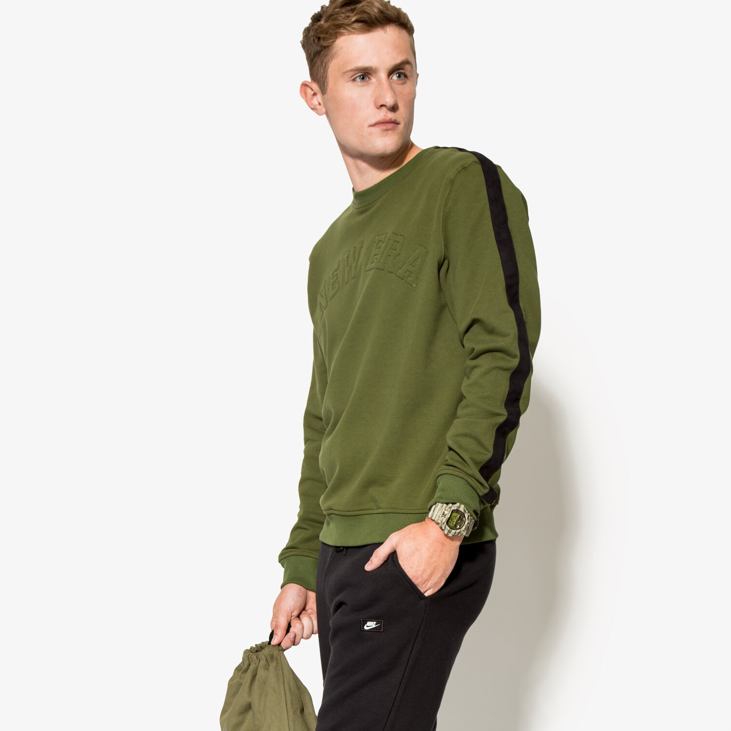 Herren NEW ERA SWEATSHIRT CRAFTED CREW NECK 11278205 Grün