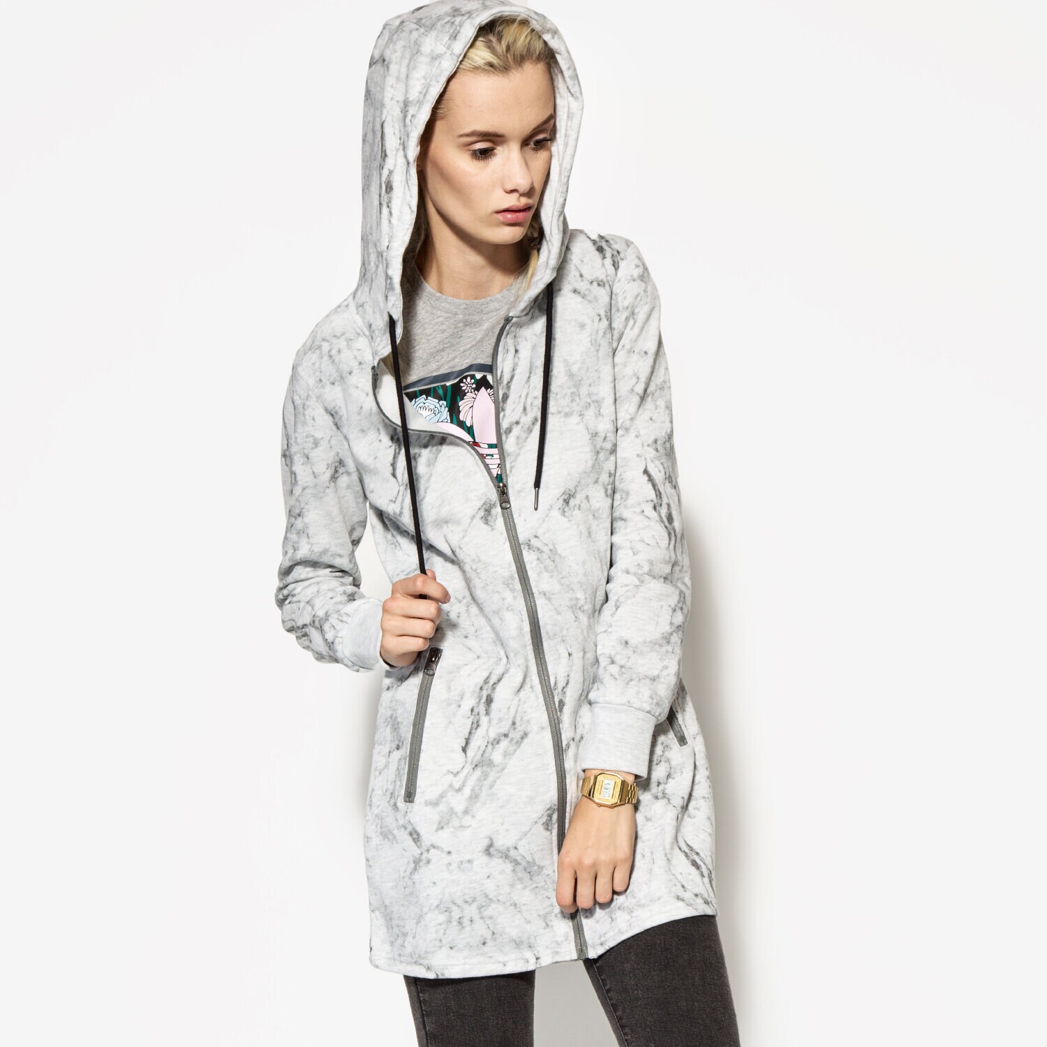 Damen CONFRONT SWEATSHIRT ORION CF36BLD01001 Grau