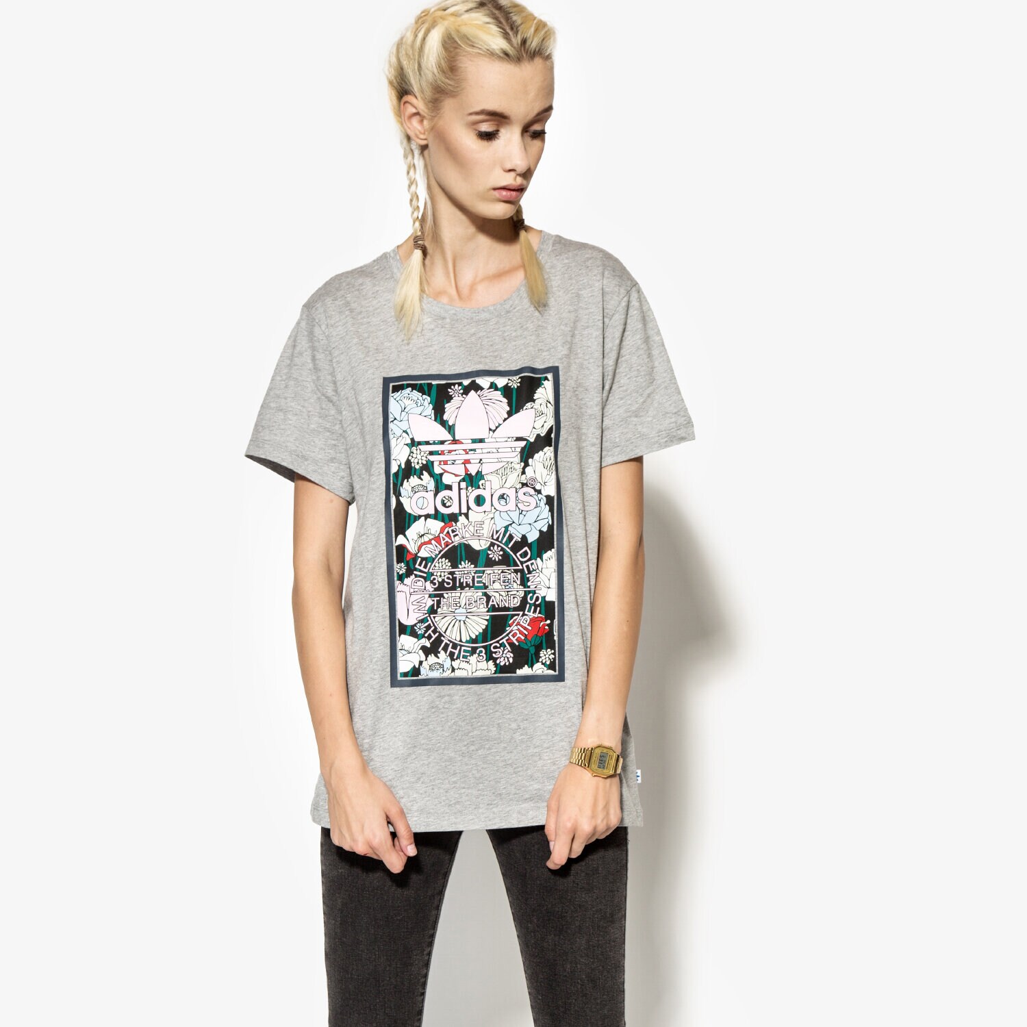 Damen T-Shirt ADIDAS T-SHIRT TL BF TEE AY6671 Grau