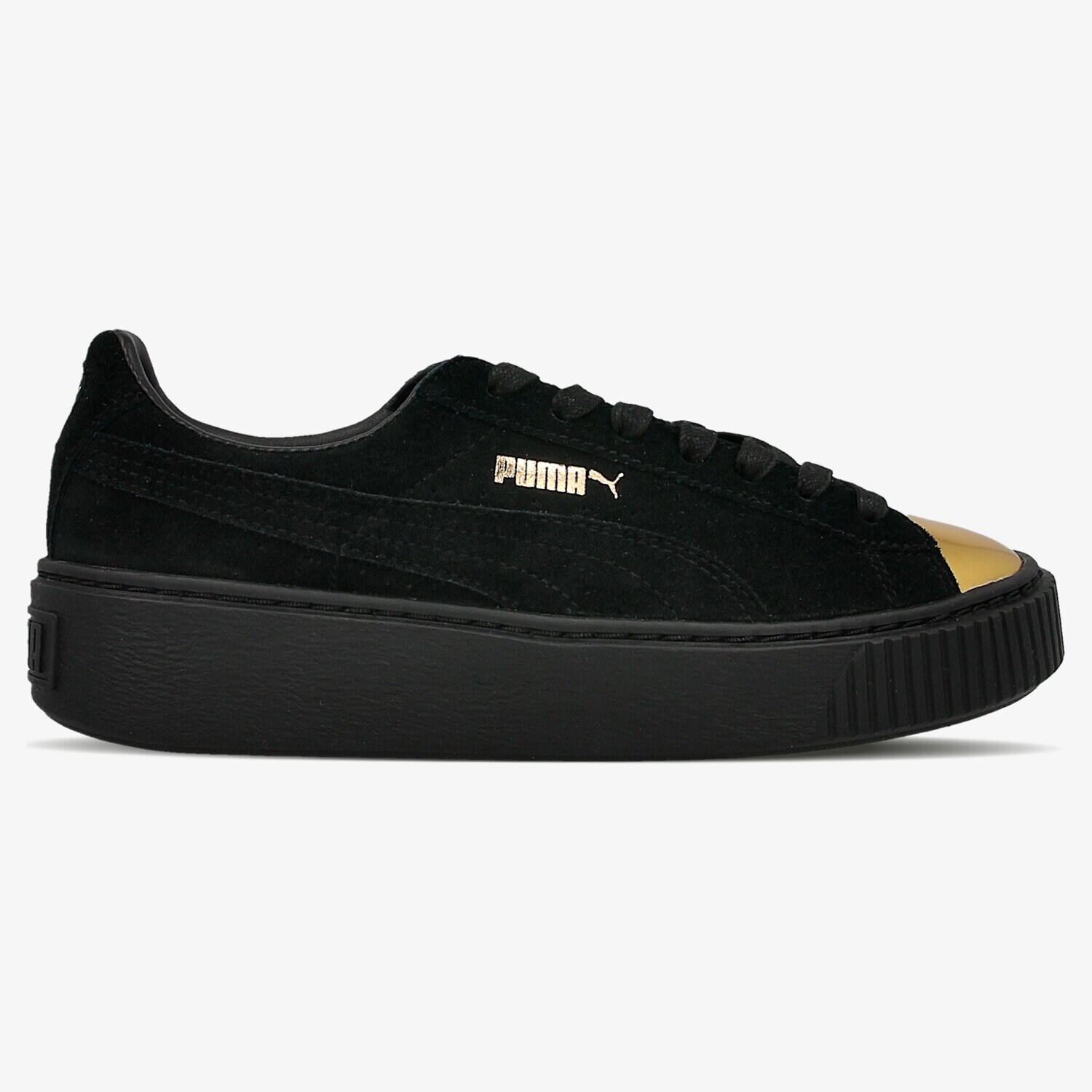Damen Sneaker PUMA SUEDE PLATFORM GOLD 36222202 Schwarz
