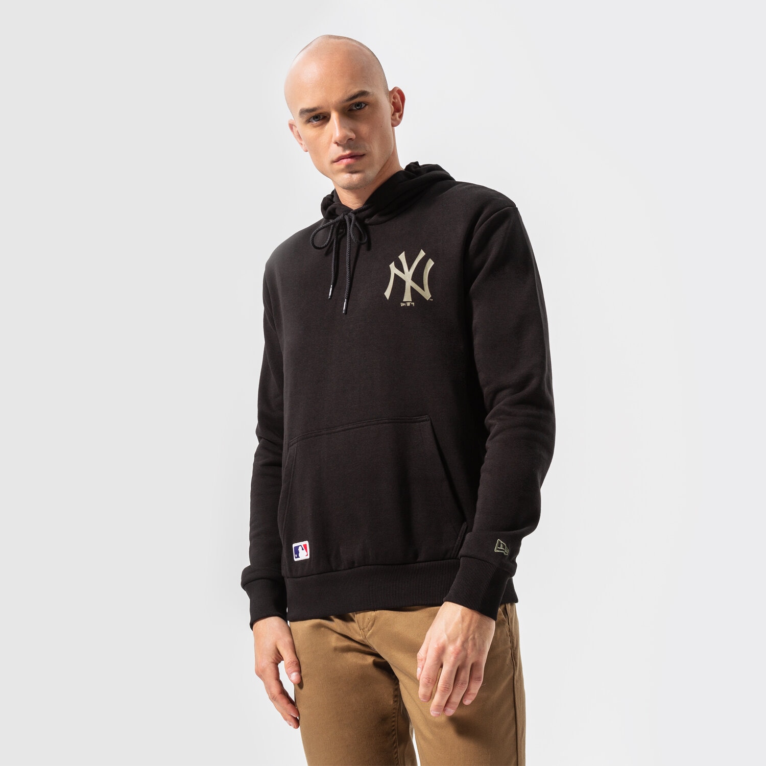 Herren NEW ERA HOODIE MLB LC TEAM LOGO NYY BLK NEW YORK YANKEES BLK 12893144 Schwarz