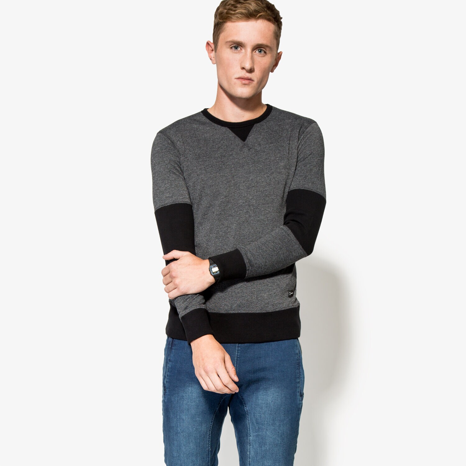 Herren CONFRONT SWEATSHIRT BOSTON CFV36BLM02001 Grau